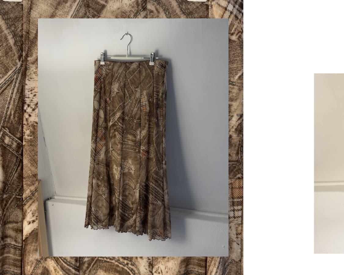 [VTG] graphic printing long skirt 상품이미지2