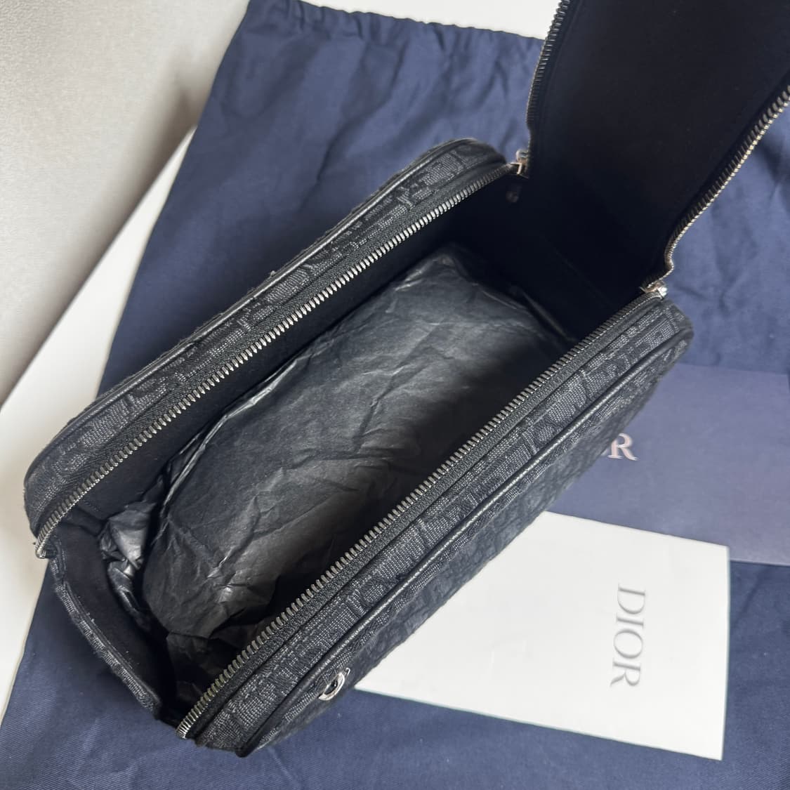디올 오블리크 토일레트리 돕키트 파우치 클러치 백 상품이미지6