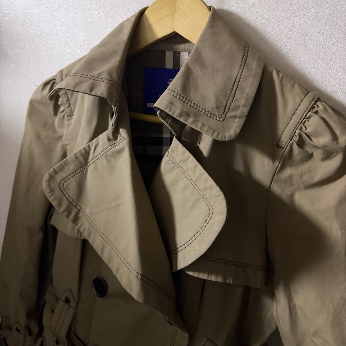 버버리  블루라벨 노바체크 클레식 더블코트 38 (55정도) 상품이미지2