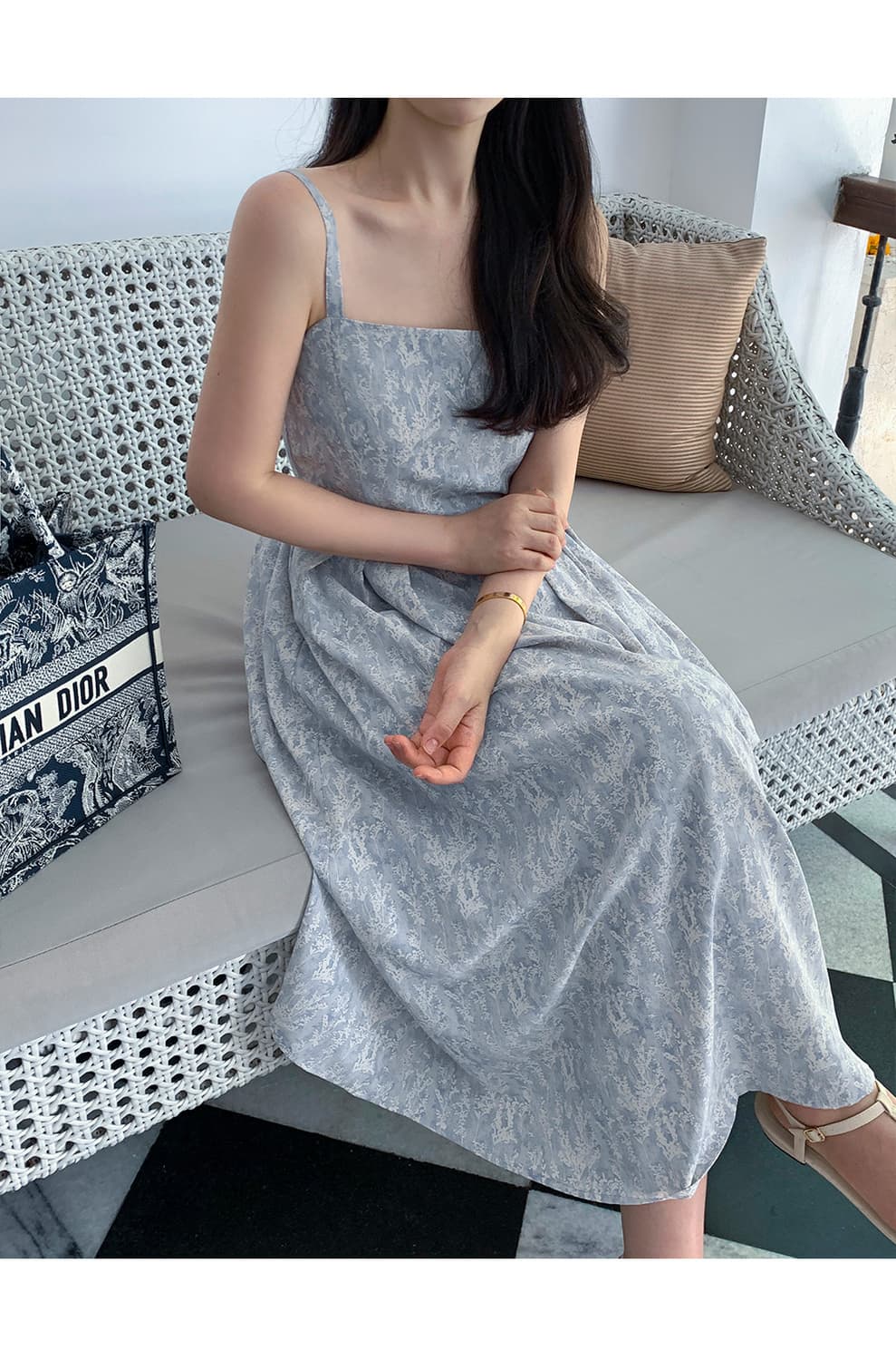 베니토 세이렌 여리패턴 스모크 원피스 
새상품 사이즈M 상품이미지2