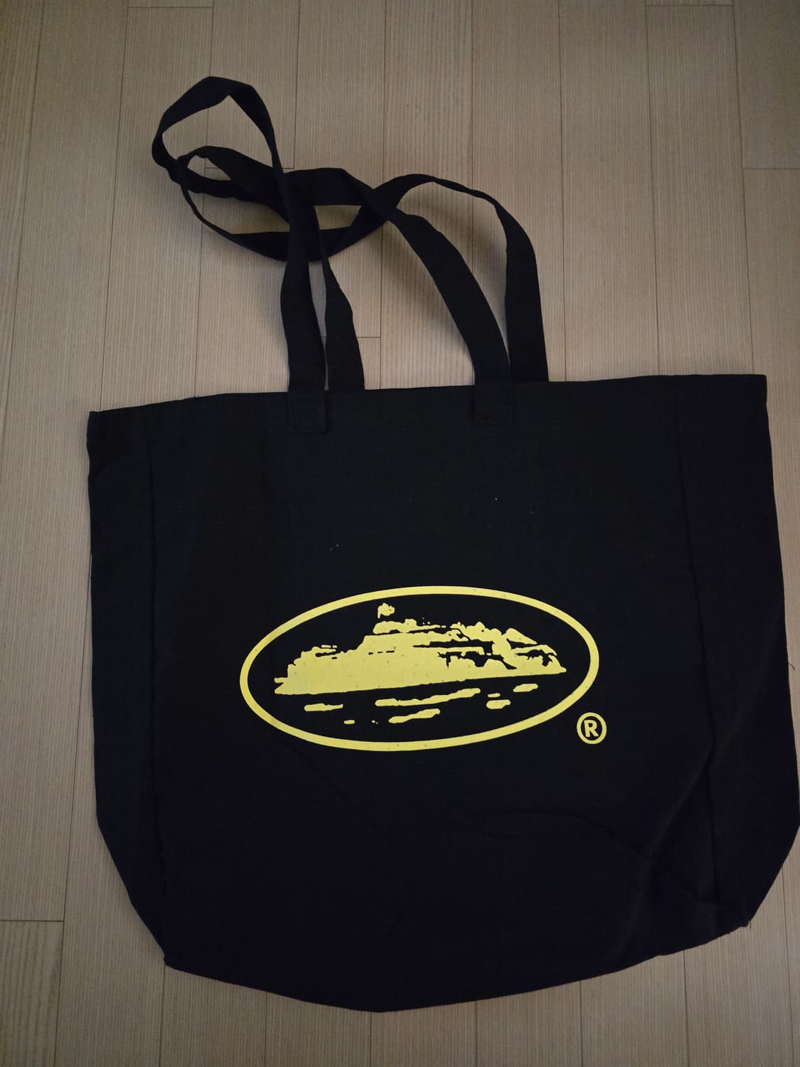 코르테이즈 캔버스 토트백 블랙/옐로 상품이미지2