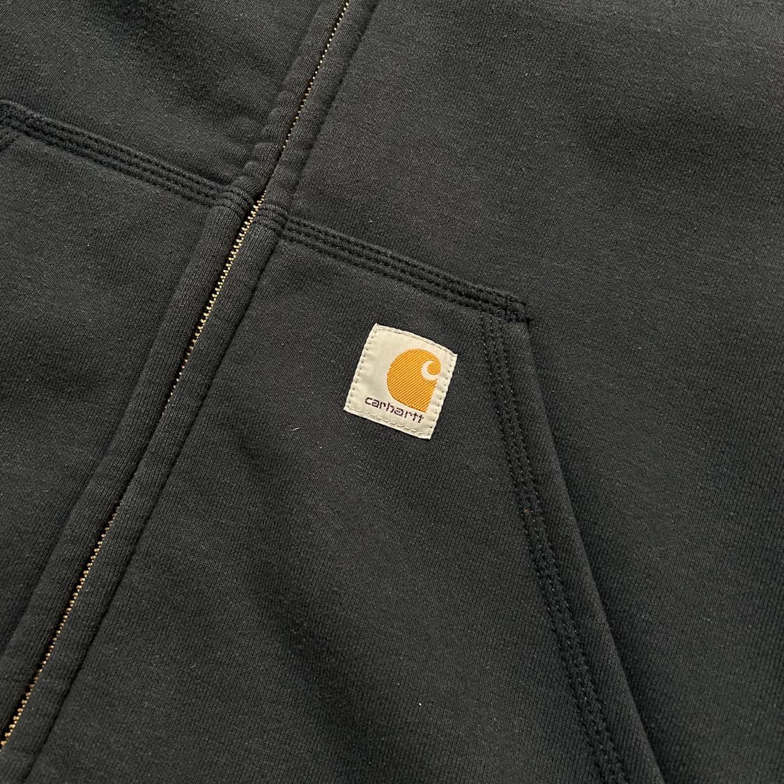 칼하트(Carhartt) 블랙 썸멀 후드집업 상품이미지4