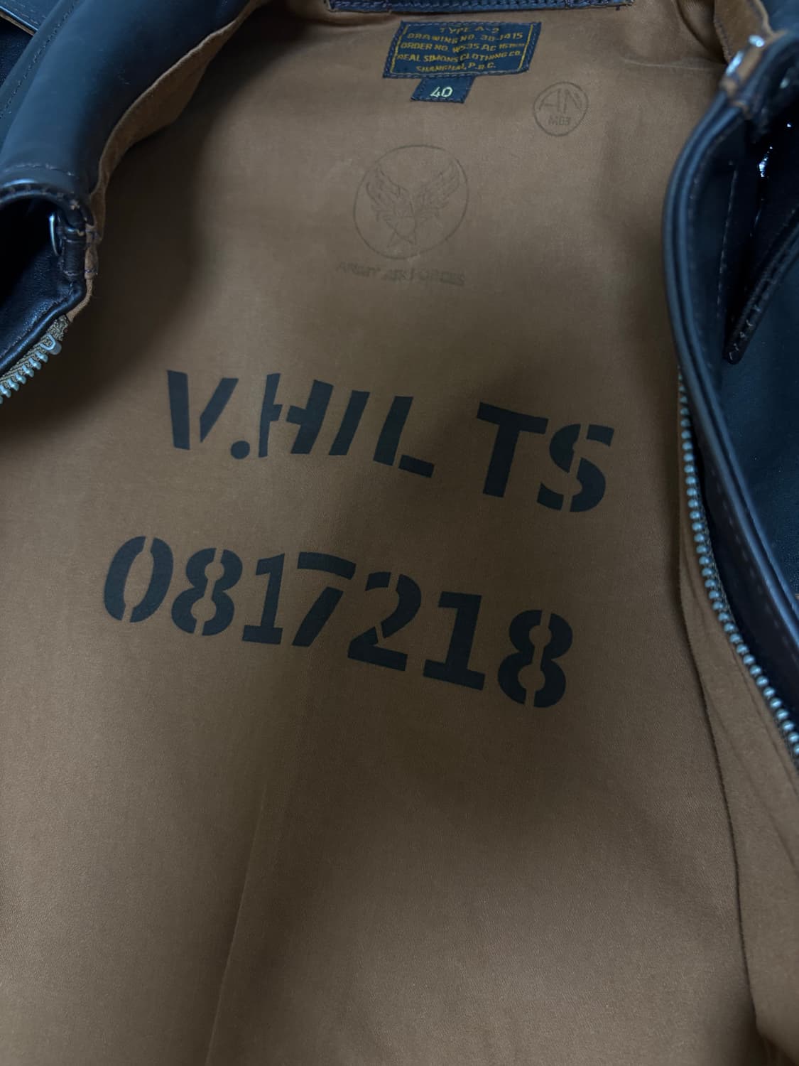 리얼시몬스 a2 말가죽 토이즈 맥코이 복각자켓 40 사이즈 상품이미지10