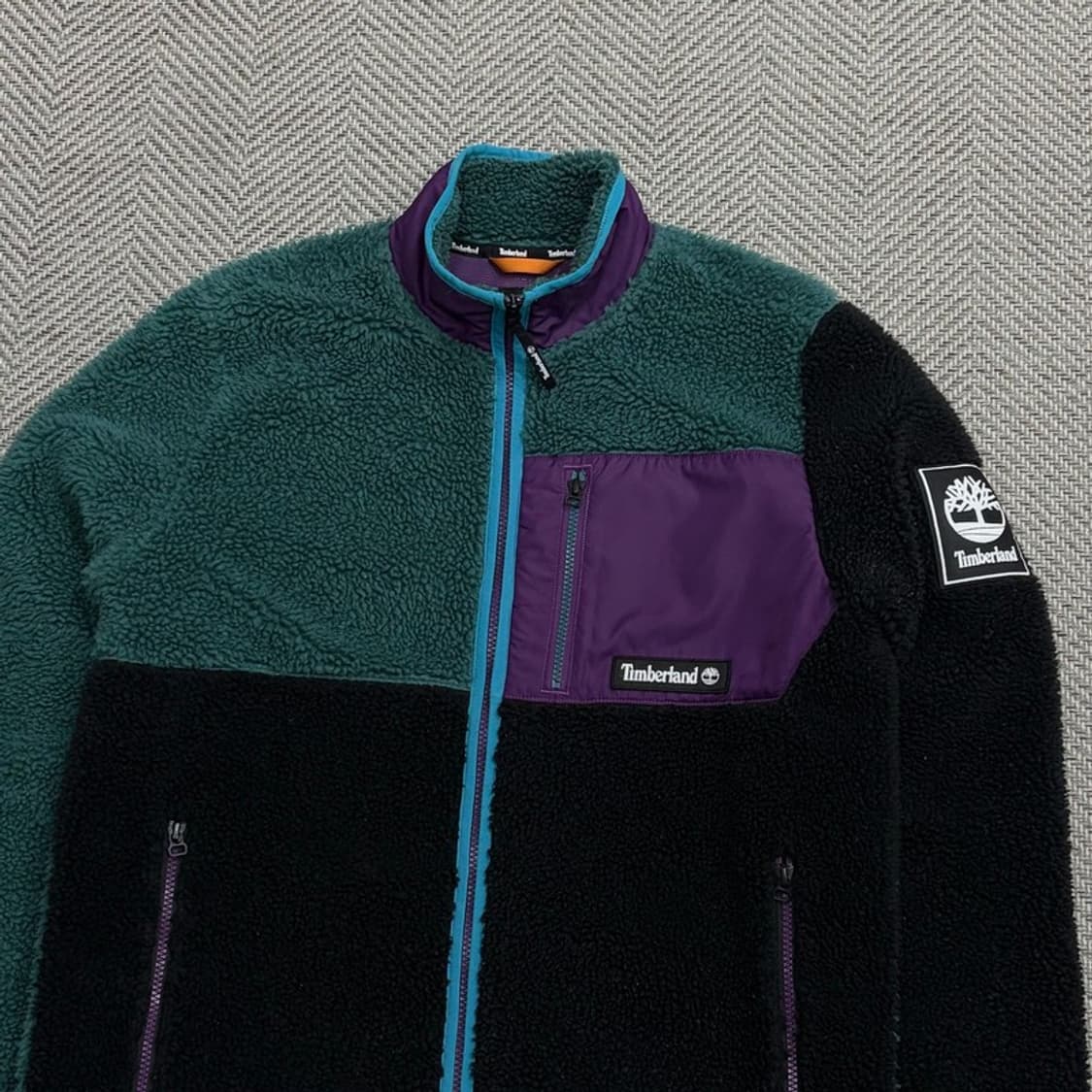 팀버랜드 배색 플리스 집업 v1886 상품이미지3
