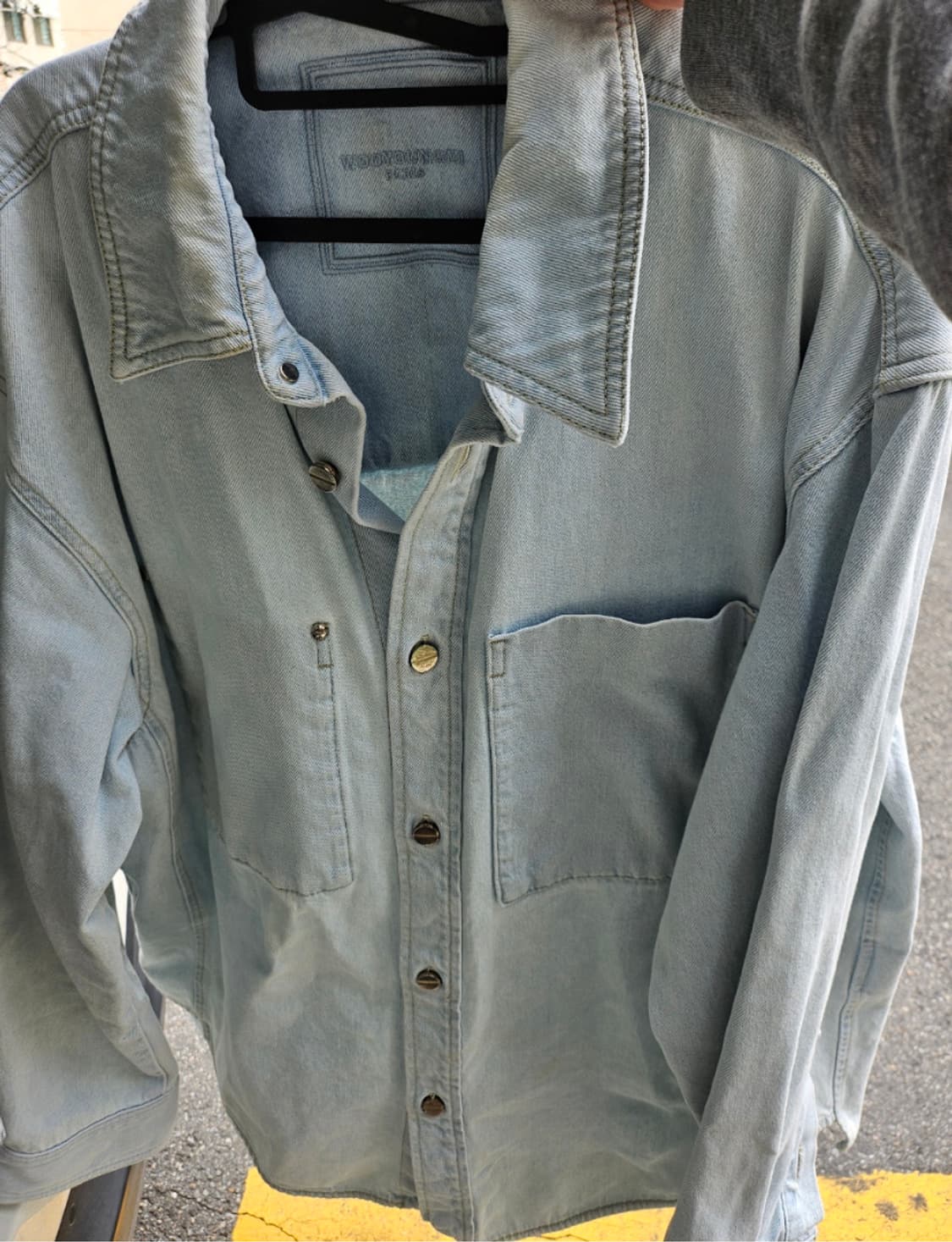 [정품] 우영미 데님 스퀘어 셔츠 자켓 L 상품이미지1