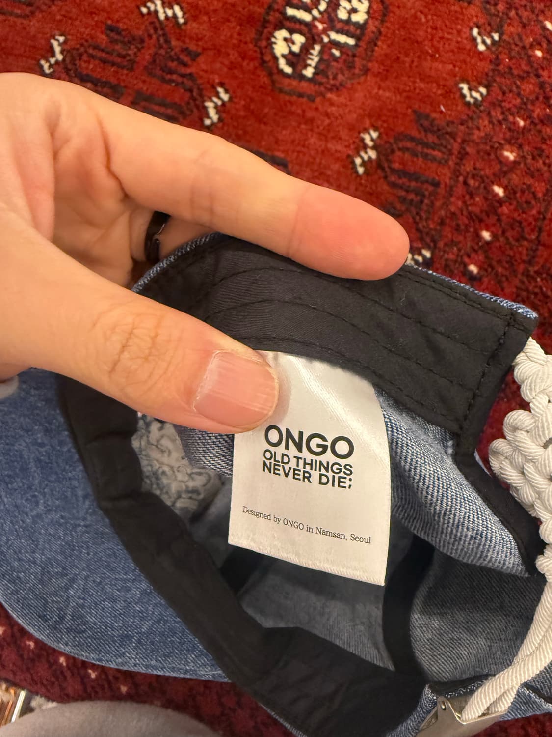 빈티지 구름문양 자수 캡 상품이미지6