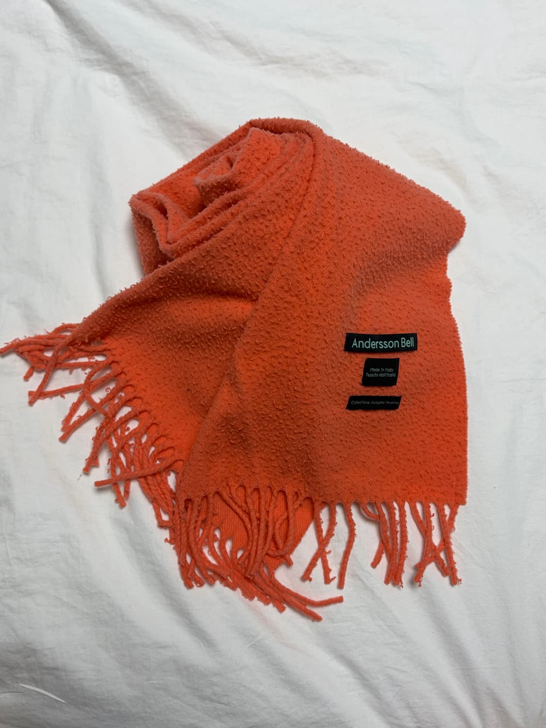 앤더슨벨 Andersson Bell 비엘라 스카프 salmon peach 상품이미지2