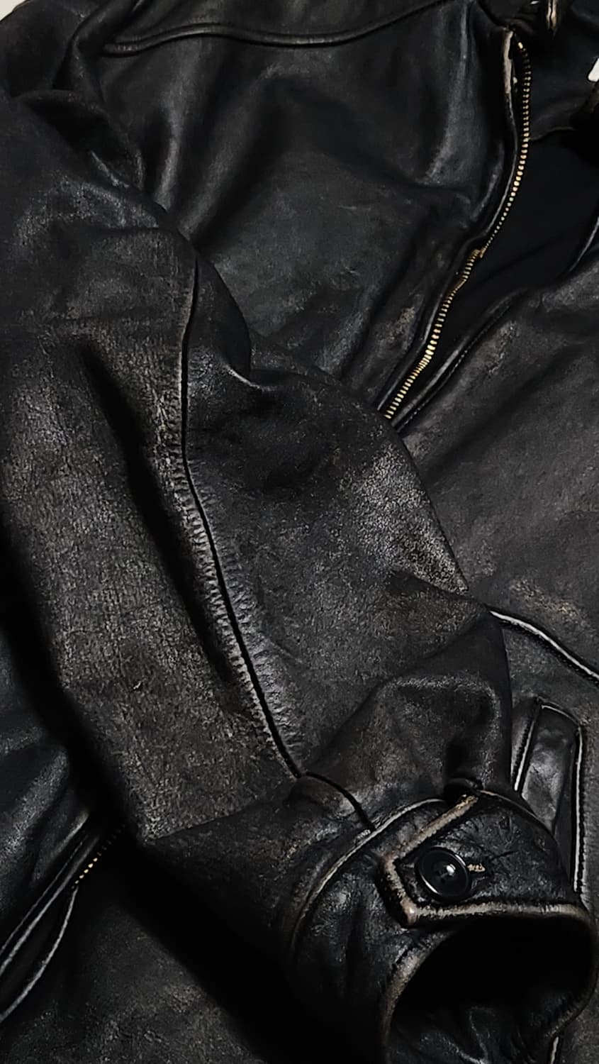 [2] 오토매틱 포 더 피플 파이핑 레더 자켓 mk2 25fw 상품이미지8