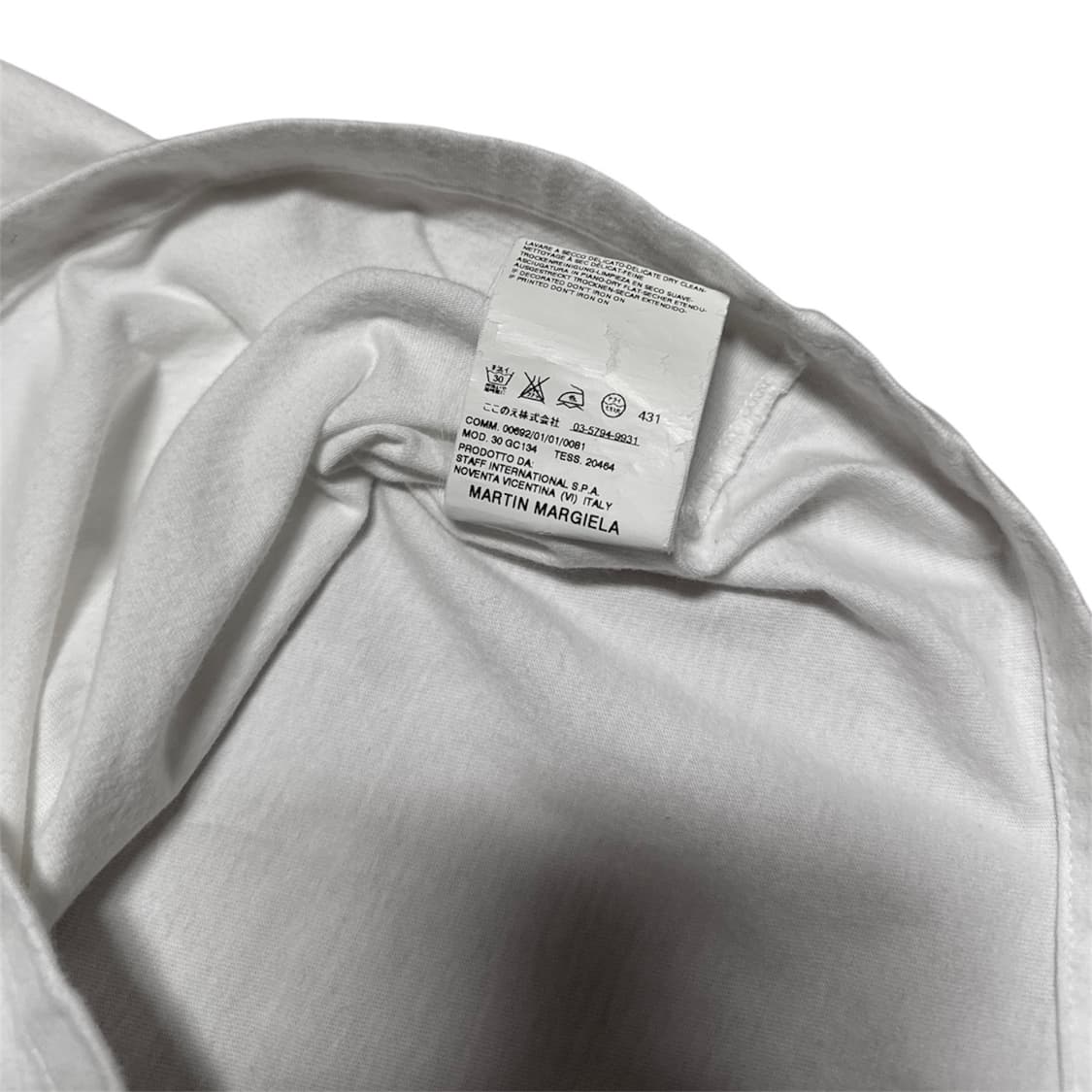 00s 마틴 마르지엘라 컬렉션 턱시도 티셔츠 상품이미지3