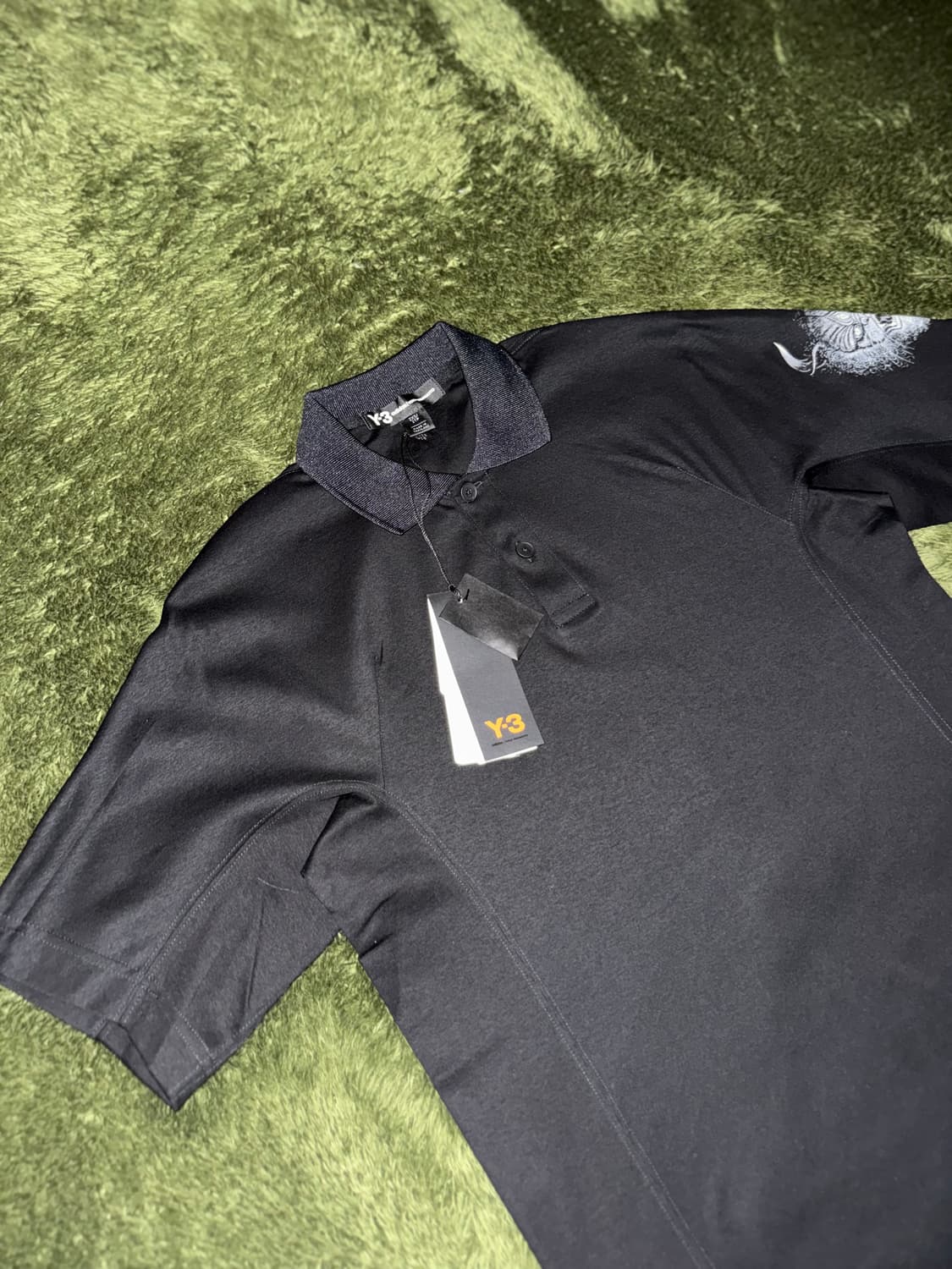 Y-3 요지 야마모토 뉴질랜드 올블랙스 폴로 티셔츠 블랙 상품이미지2