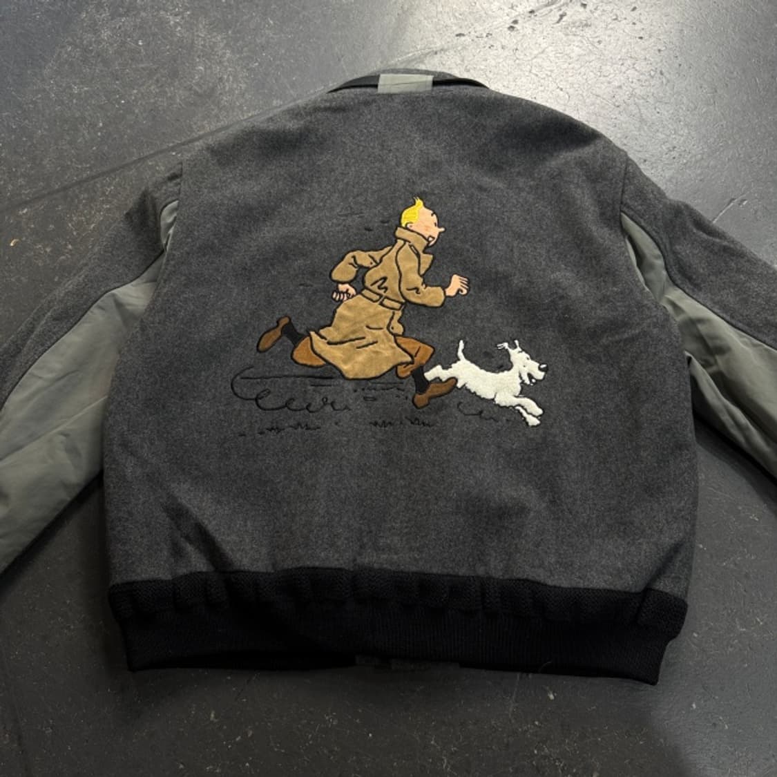 100 까스텔바작 헤링본 울 자켓 상품이미지6