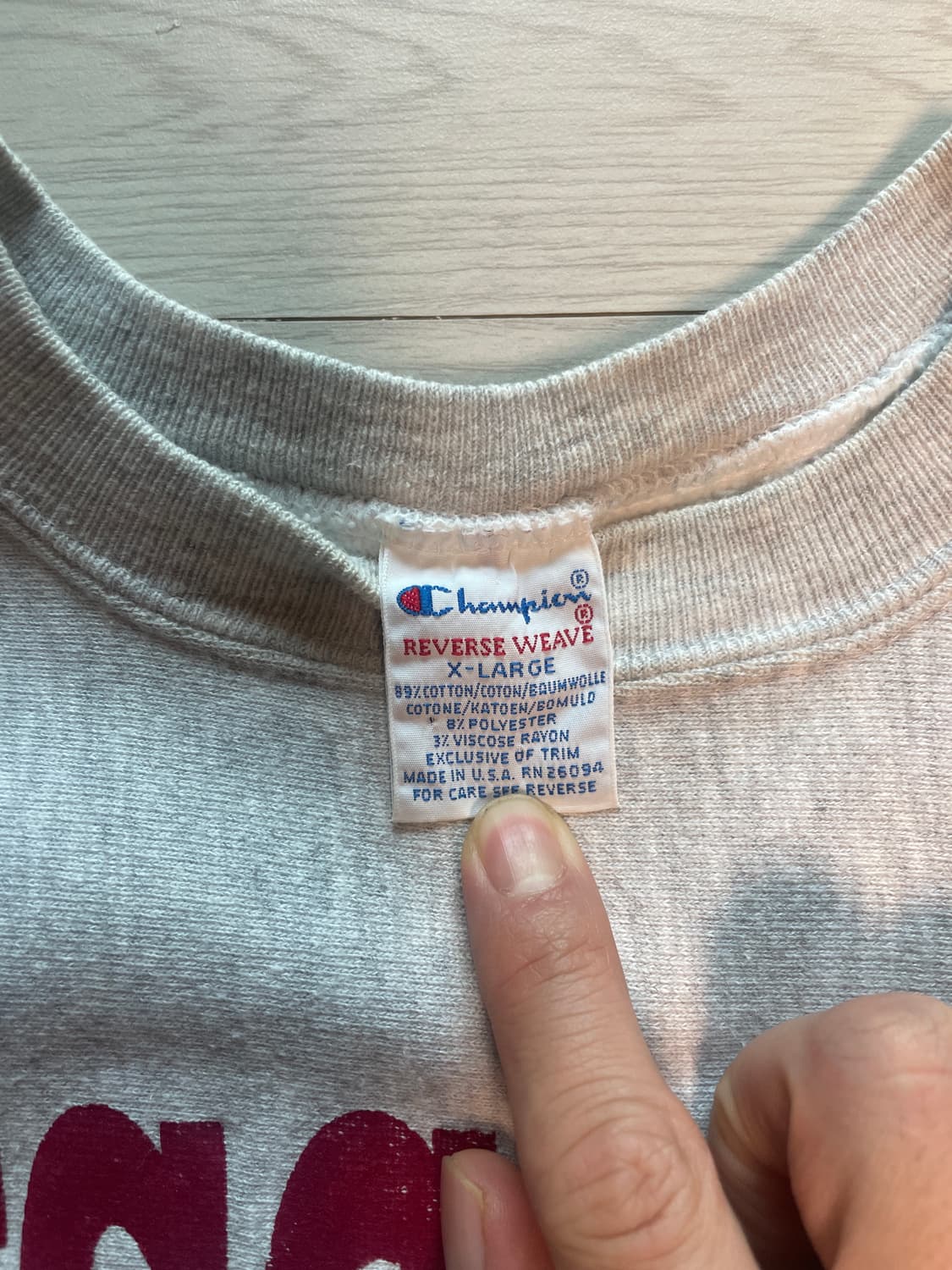 빈티지 챔피언 리버스위브 맨투맨 (90s made in USA) 상품이미지4