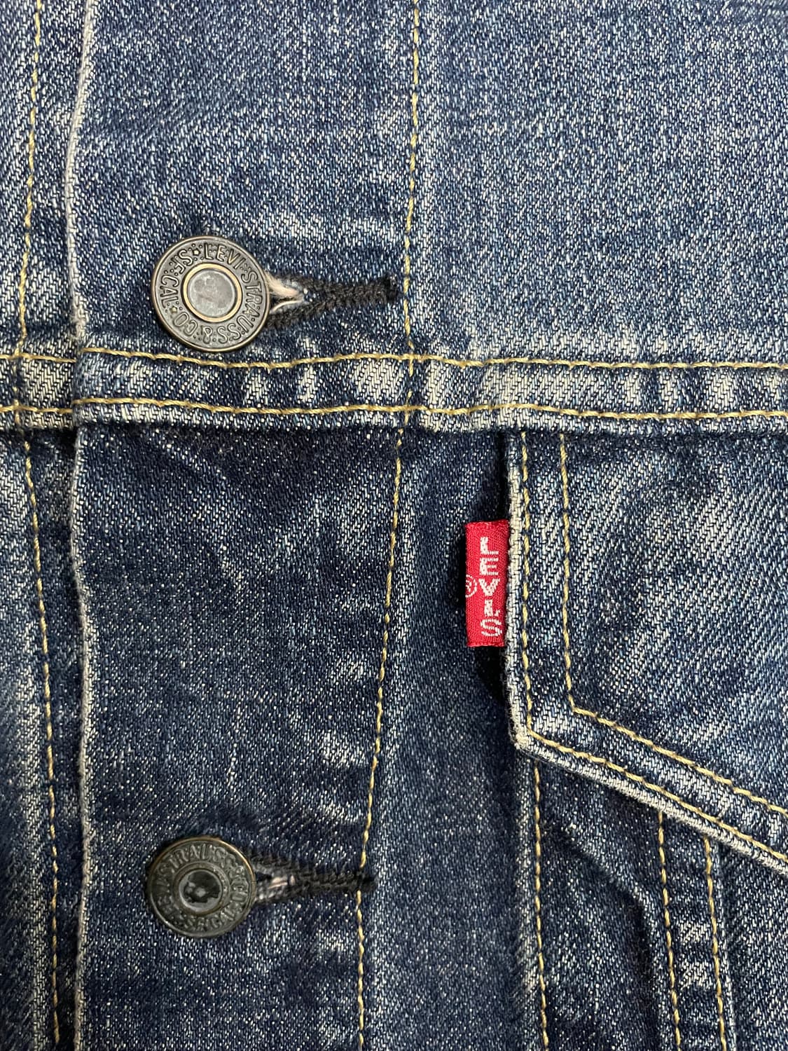 80-90s 리바이스 557 big E 트러커 데님 자켓 38 상품이미지5