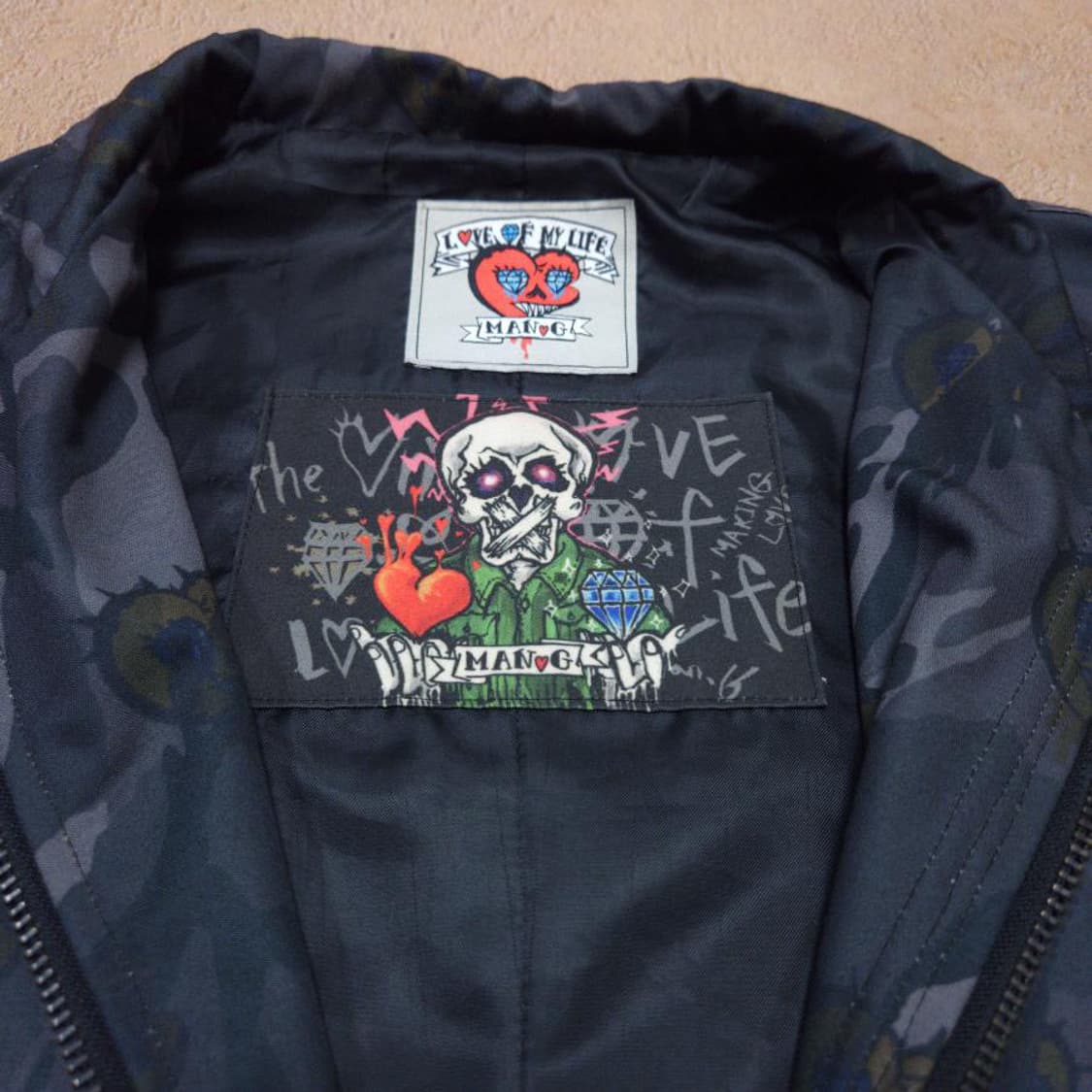 바배) 그라피스트 만지 스컬패턴 자켓 상품이미지4