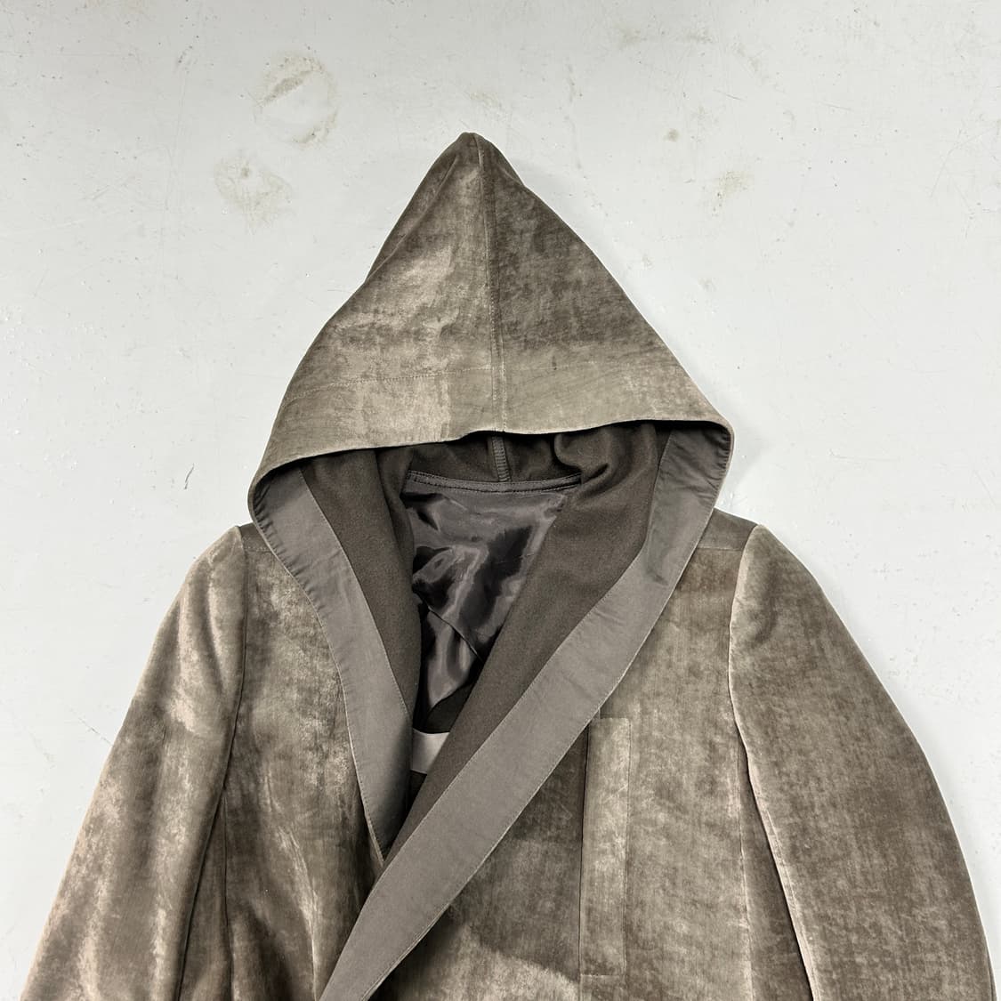 릭오웬스 15FW SPHINX 벨벳 코트  상품이미지2