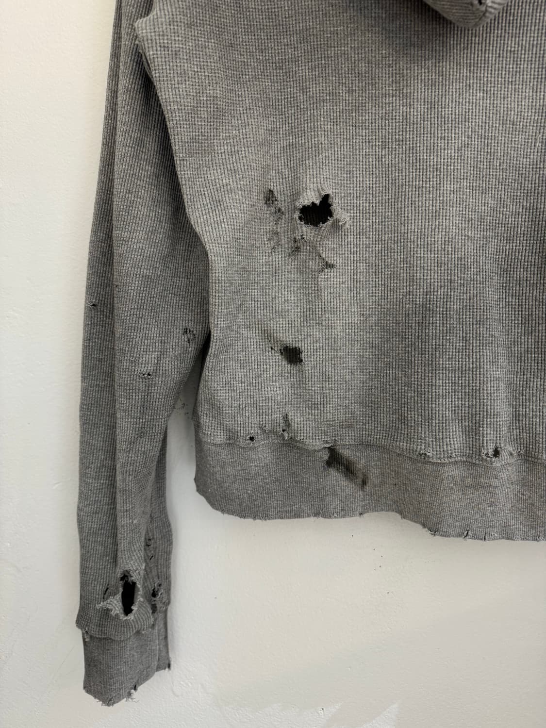 빈티지 커스텀 와플 후드집업 상품이미지6