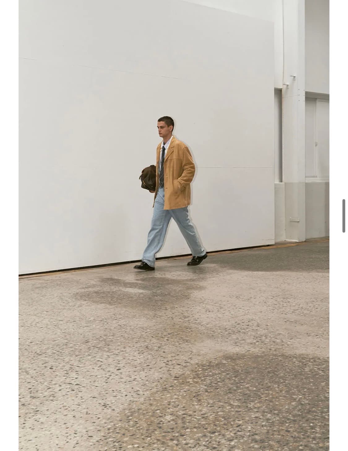 [Dunst] 유니섹스 스웨이드 레더 하프 자켓 (CAMEL)_Lsize 상품이미지3