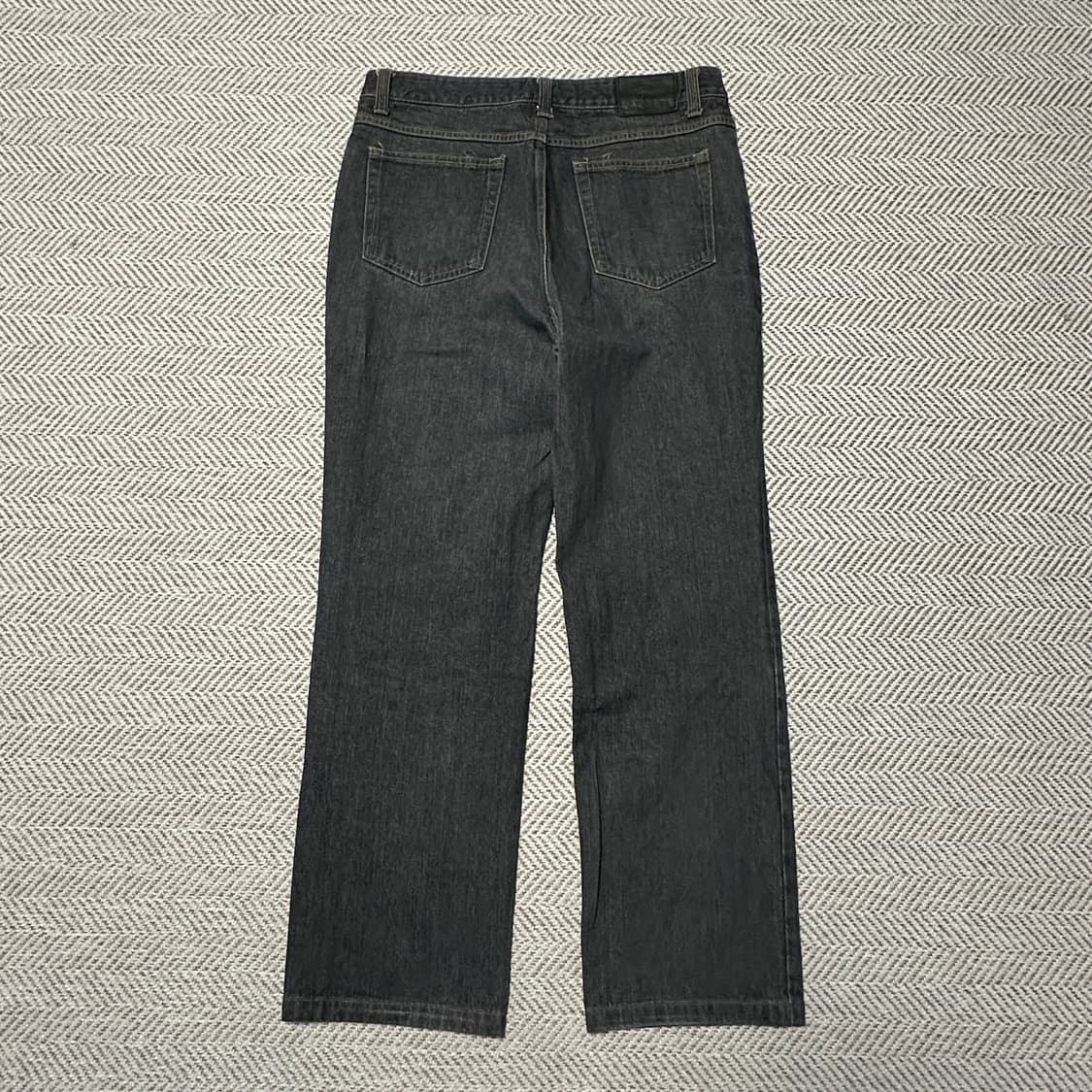 LACOSTE vintage denim black wide pants 상품이미지2