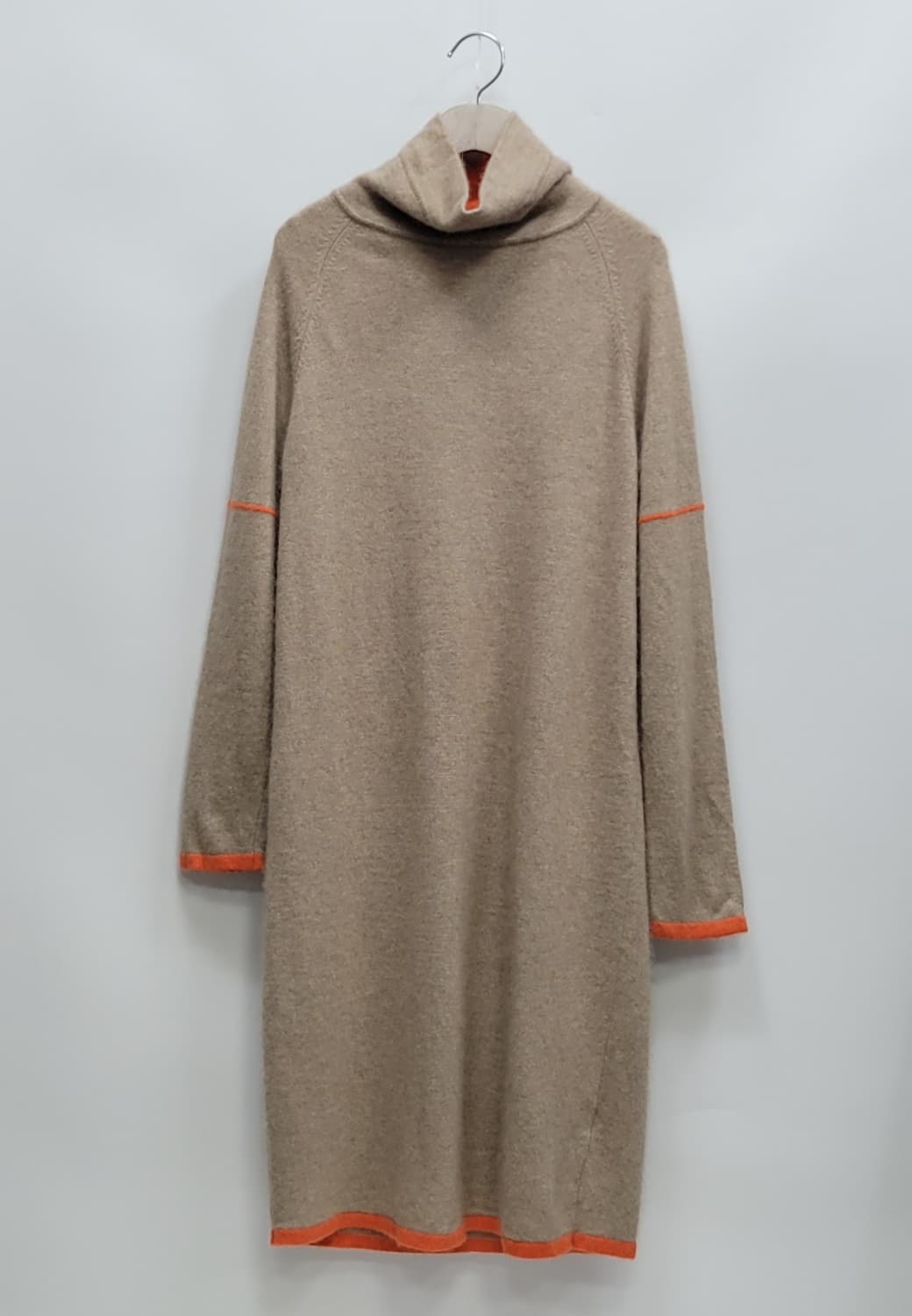 캐시미어 100% 니트 롱 원피스 / 여 L 베이지 상품이미지1