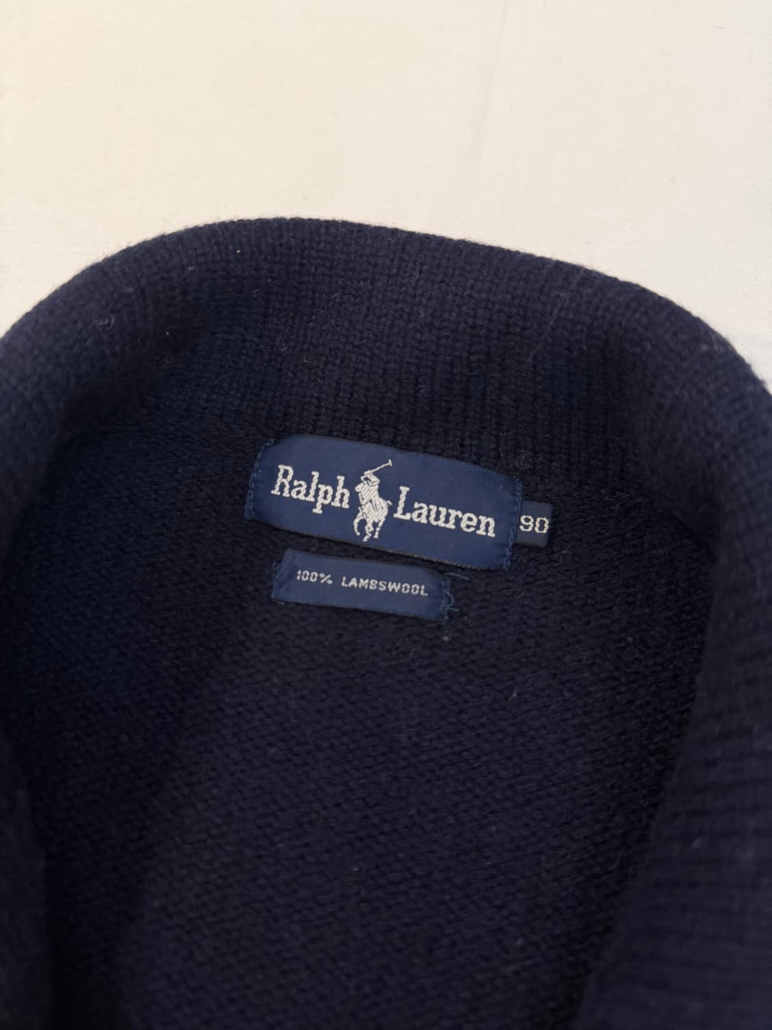 90s 폴로 랄프로렌 네이비 금장 울 니트 블레이저 자켓 상품이미지5