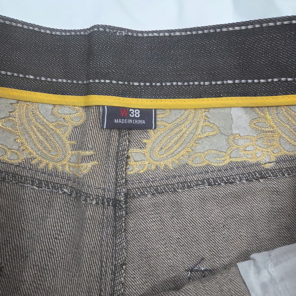 [COOGI] 쿠지 자수 와이드 데님팬츠 38 상품이미지6
