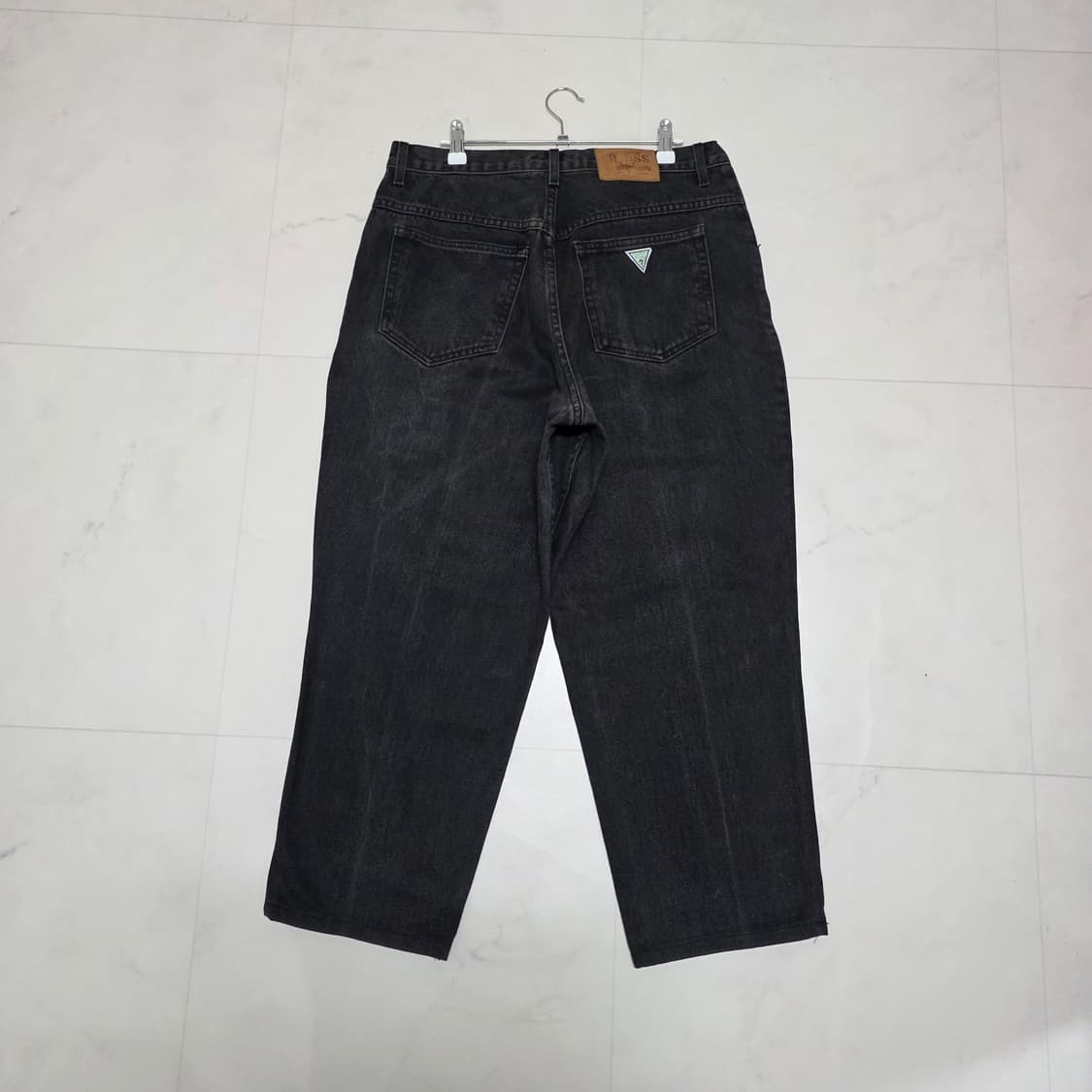 32) 90s Guess 흑청 와이드 데님팬츠 상품이미지3