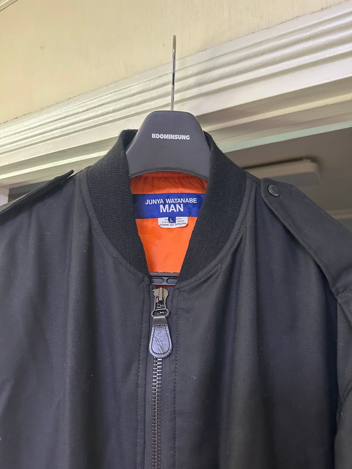 [L] 준야 와타나베 맨 22 FW 울 서지 오버사이즈 봄버 재킷 상품이미지2