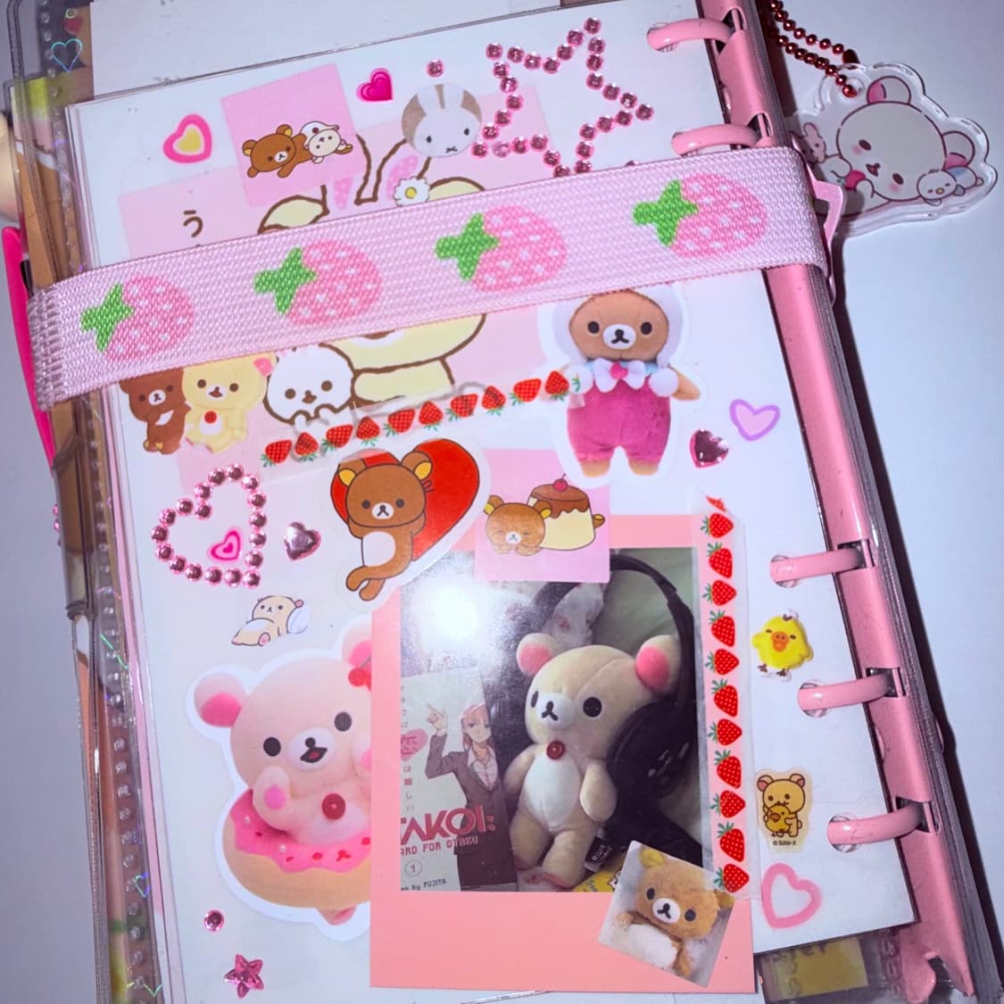 ✨리락쿠마 다이어리셋업/A6핑크타입💗/64장 상품이미지9