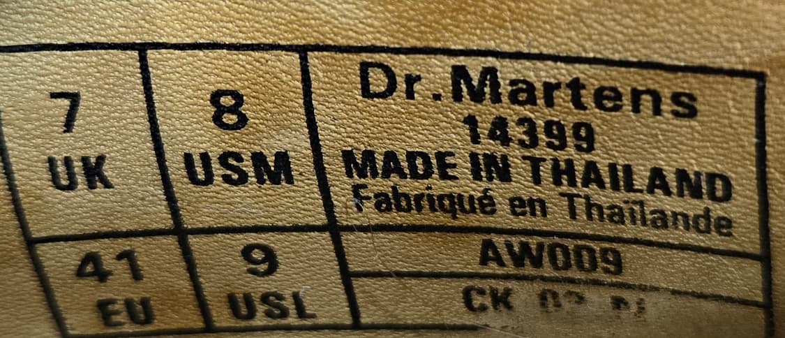 닥터마틴 260mm- UK7  미키마우스 윙팁 3989 로퍼 윙팁 구두 상품이미지7