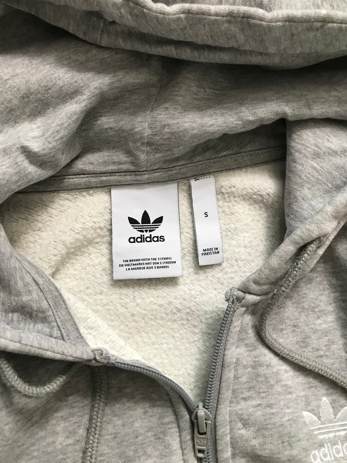 아디다스 트레포일 사이드라인 그레이 후드집업 상품이미지6