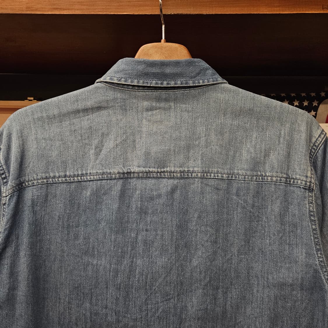 00s 리 블랙라벨 라이트 워시 데님 워크 셔츠 N1134 상품이미지5