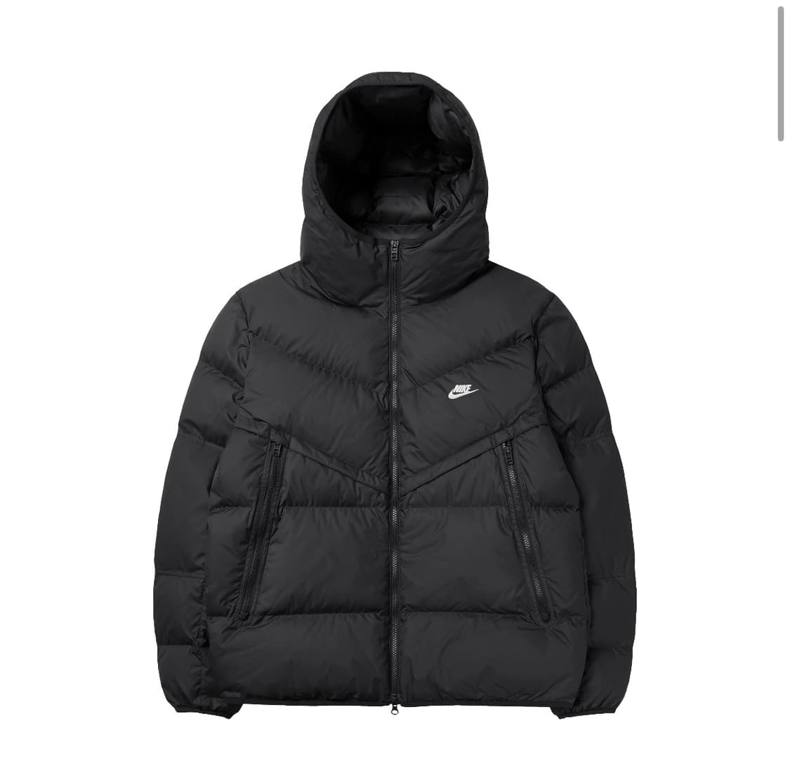 나이키 NSW 윈드러너 후드 패딩 블랙 상품이미지1