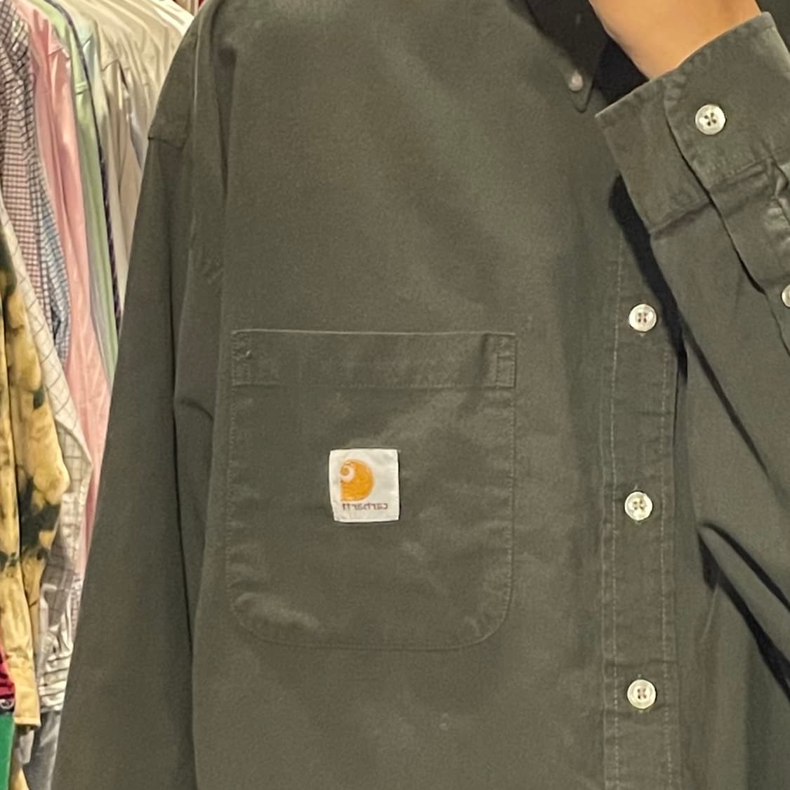 [IM] carhartt 칼하트 카키  긴팔셔츠 상품이미지4