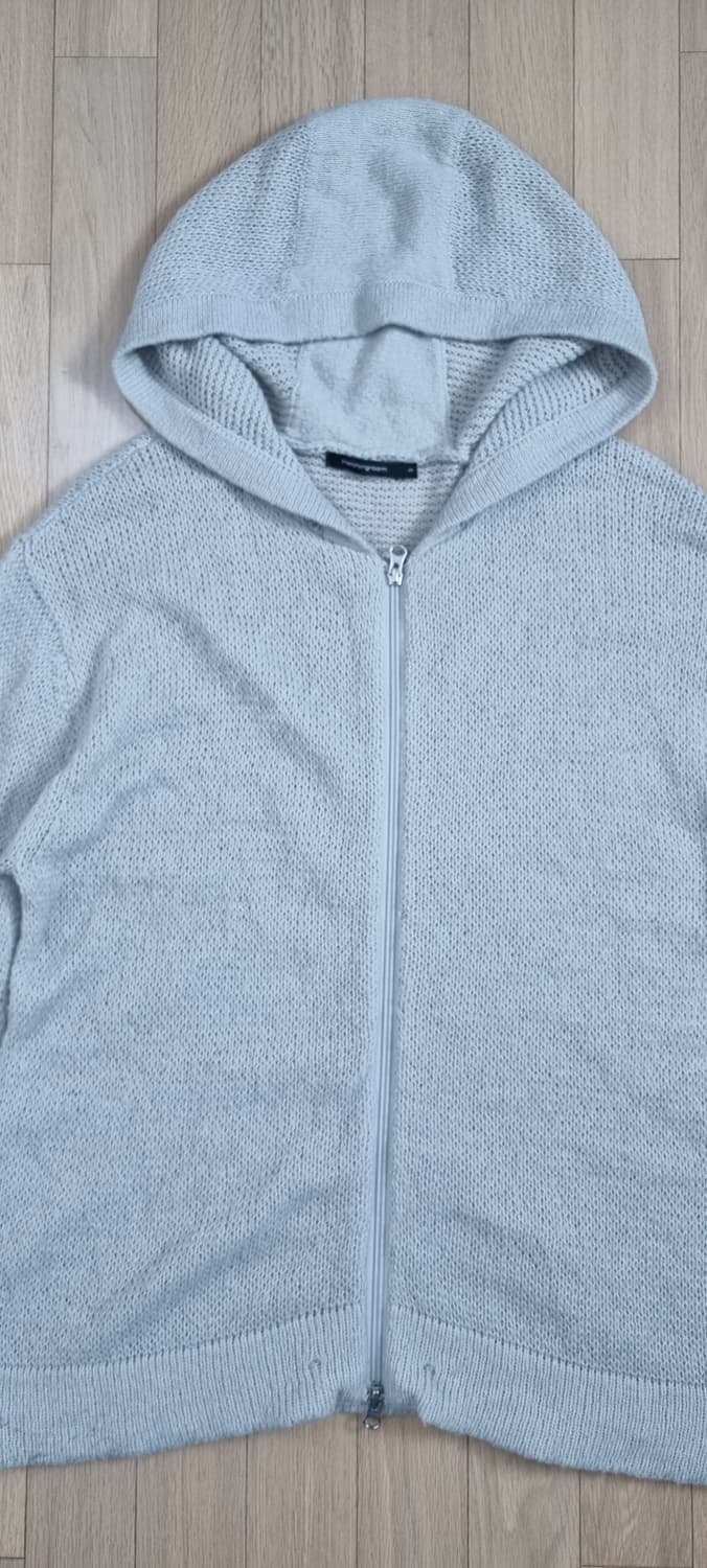 헤칭룸 니트 후드집업 3size _ 남성, 끈없음 상품이미지2