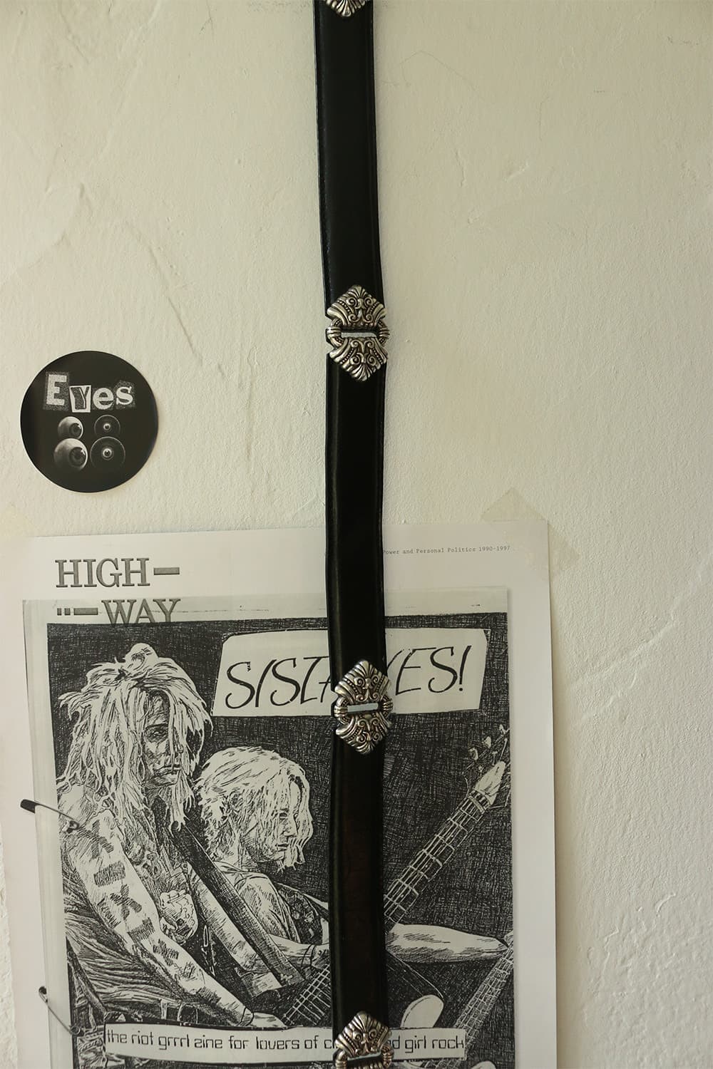 빈티지 웨스턴 블랙 레더 벨트 상품이미지7