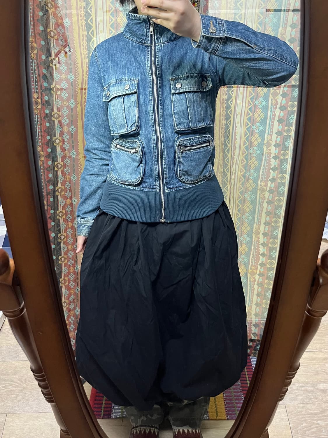 포켓 디테일 데님 재킷 상품이미지1