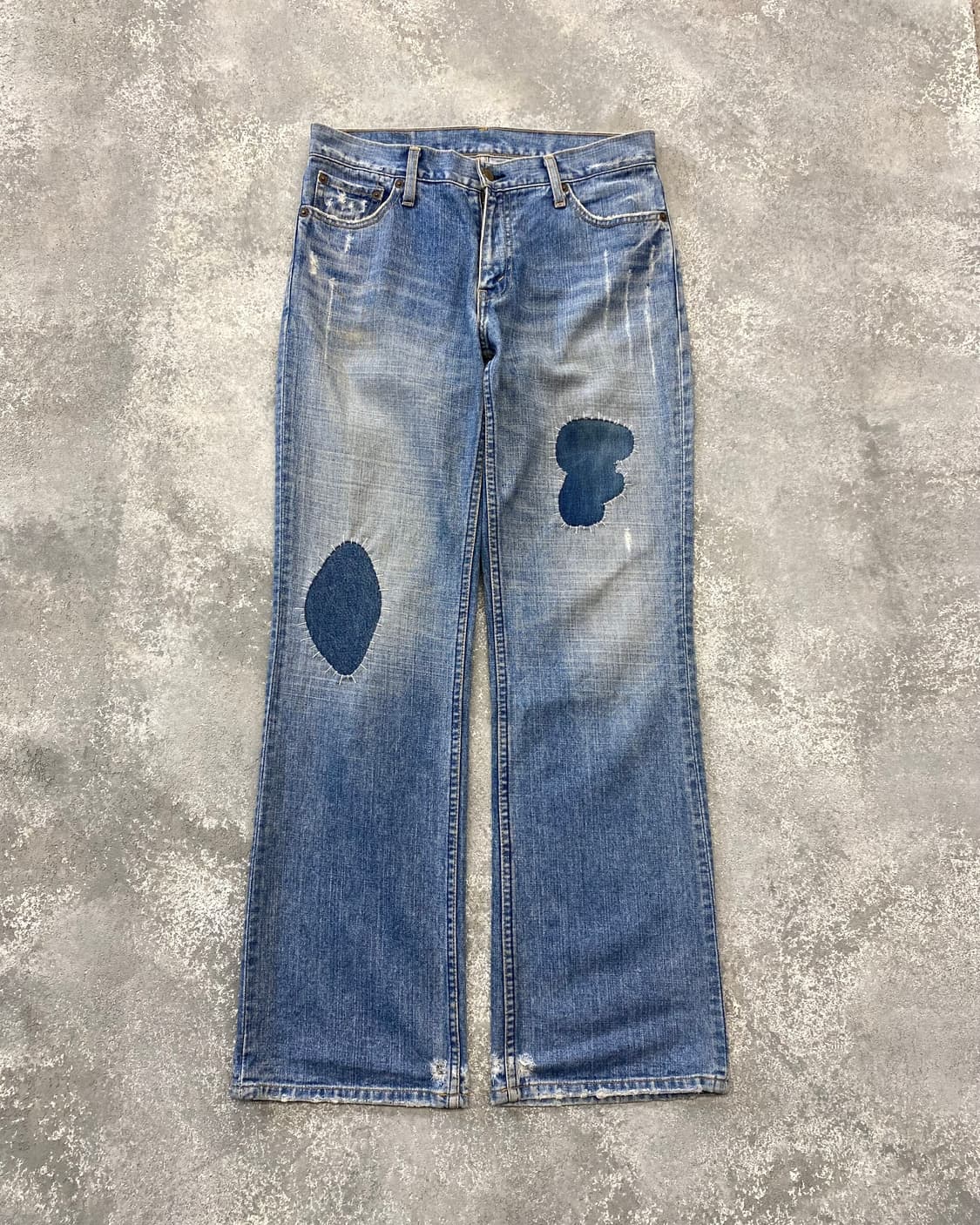 [32] 00s Levi's 537 리바이스 사시코 리페어 부츠컷 데님 상품이미지1