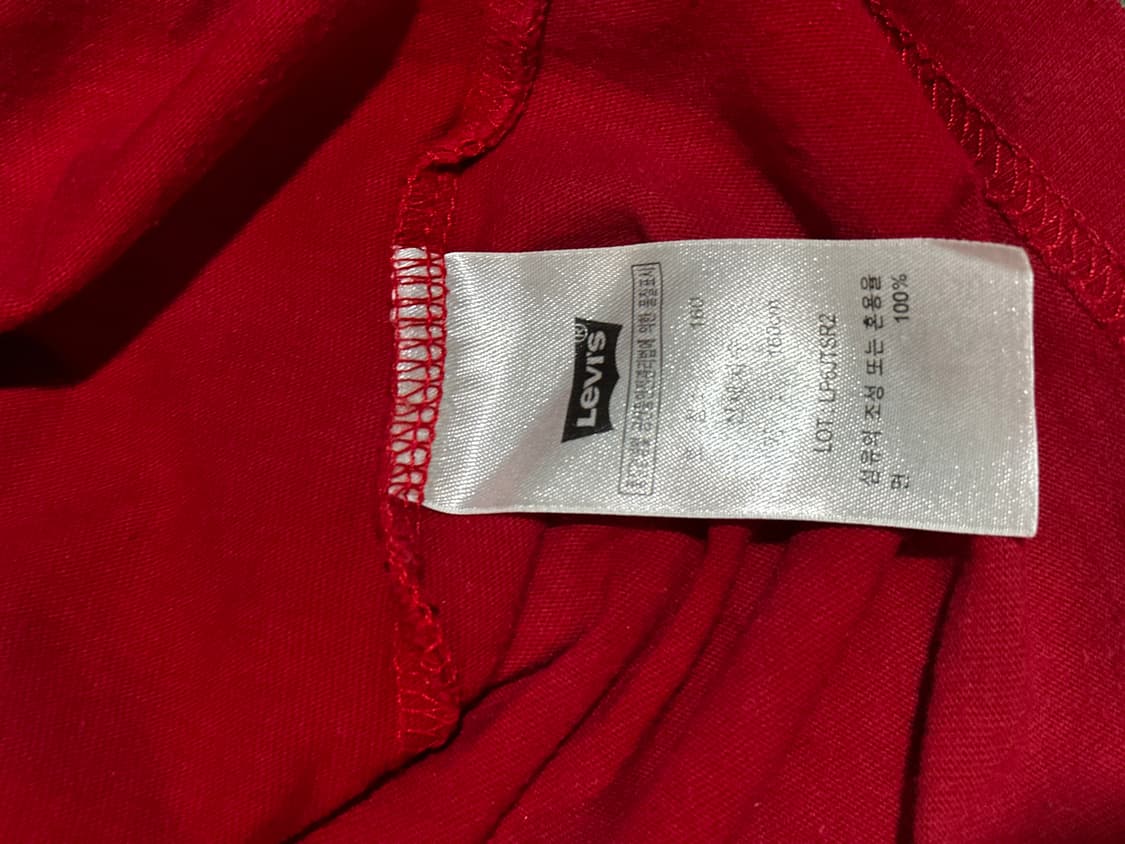 리바이스 레드 데님 포켓 긴팔 티셔츠 상품이미지5