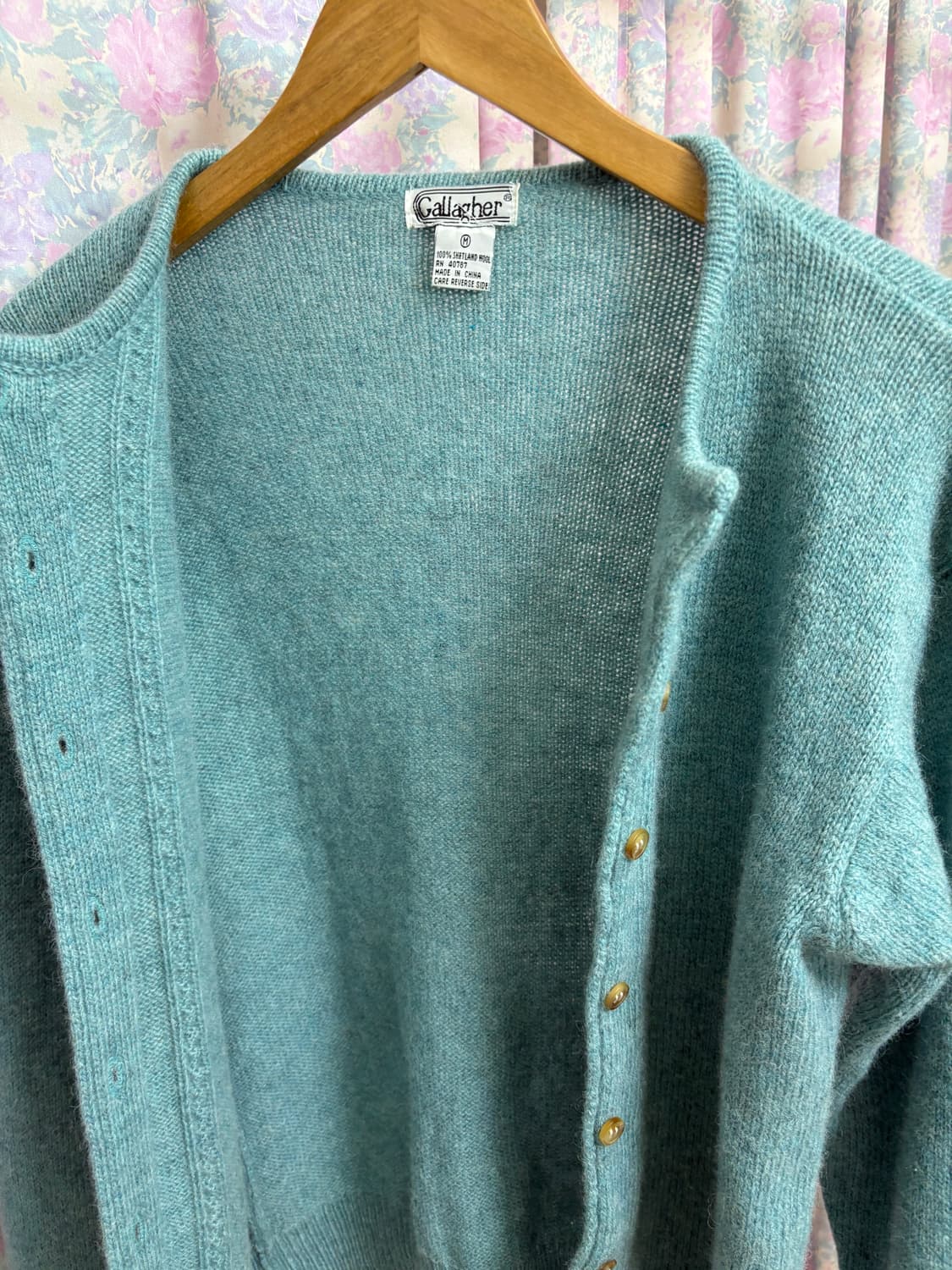 민트 울 니트 가디건 상품이미지7