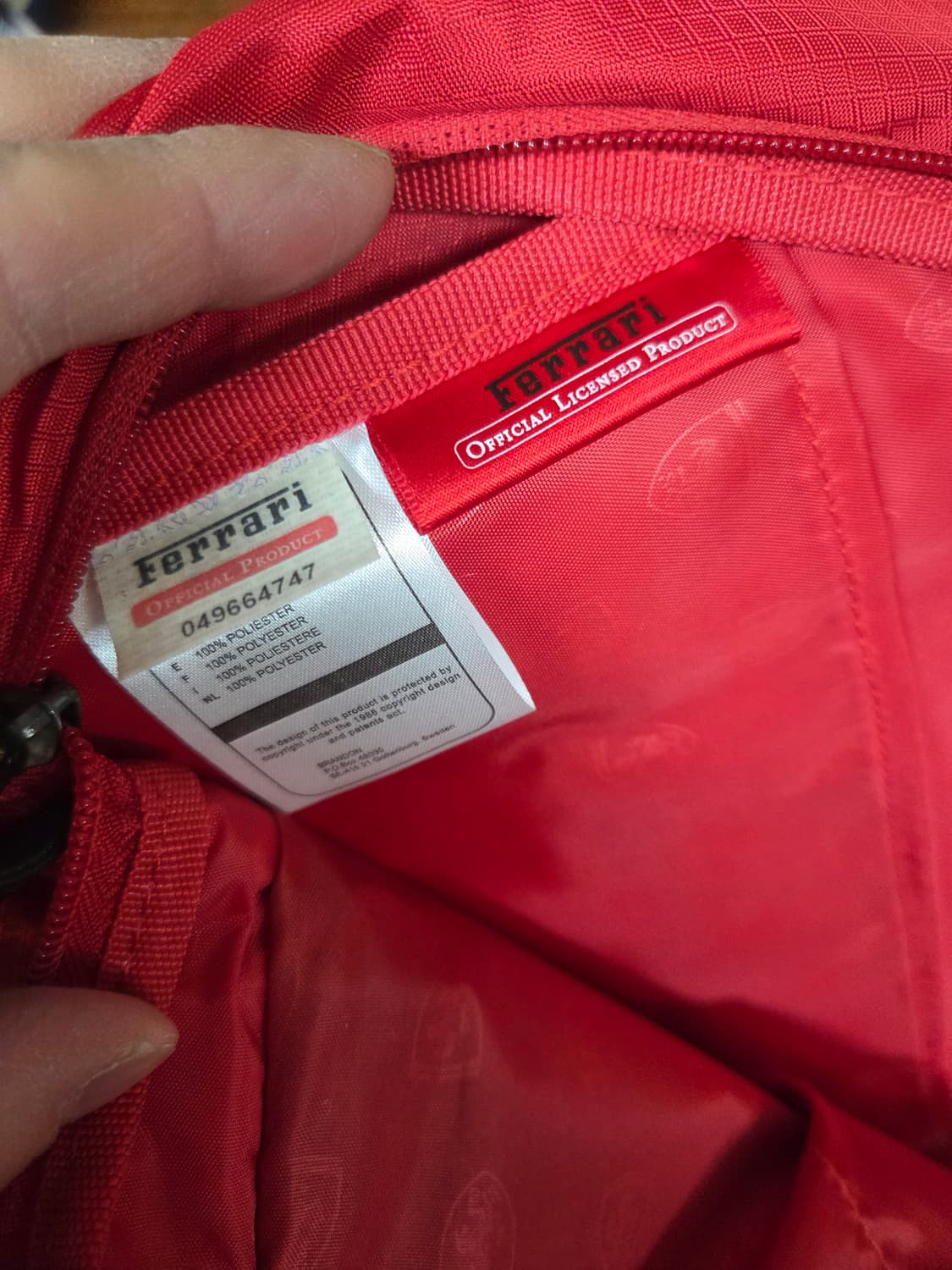 페라리 2015 f1 팀 백팩  상품이미지4
