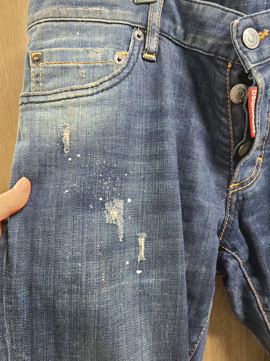 디스퀘어드2 로우라이즈 워싱진 48 상품이미지3