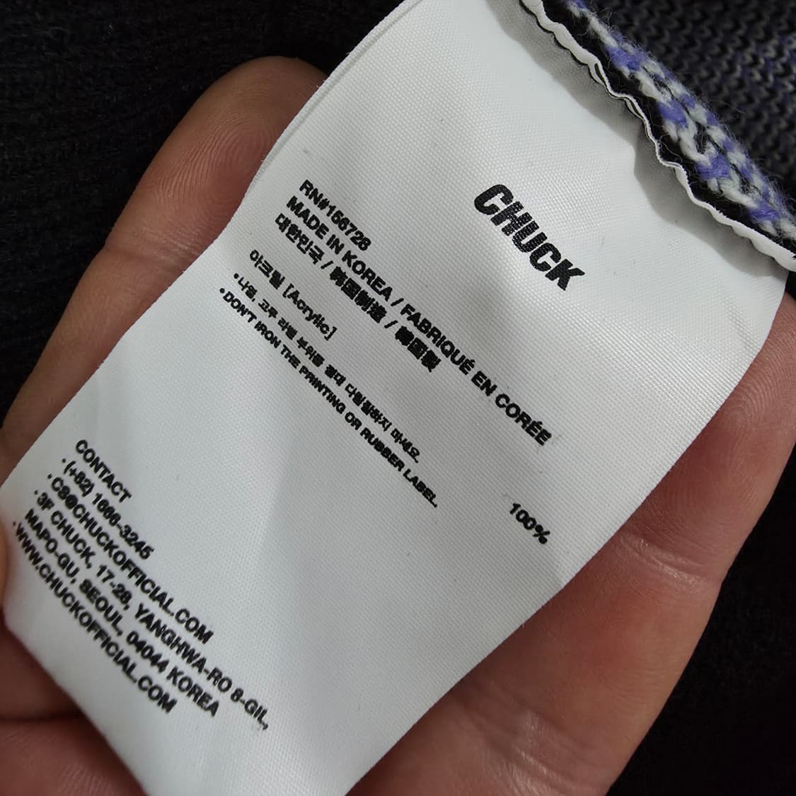 (F)여성 CHUCK 아가일 크롭 가디건 상품이미지4