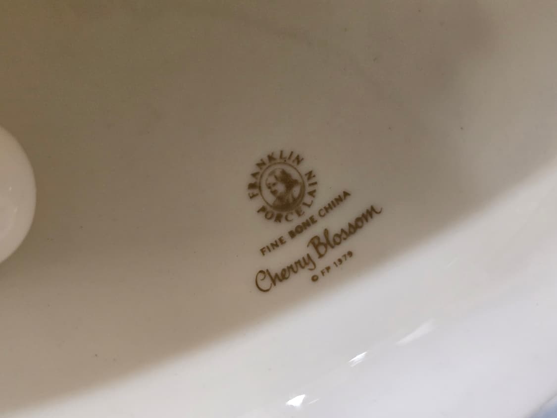 1979 Franklin Porcelain 플라워 도자기 벨 상품이미지7