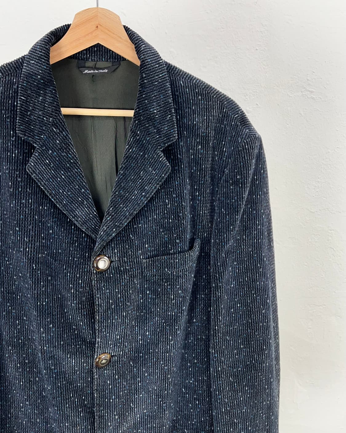 베르사체 진스 꾸뛰르 코듀로이 골덴 헤링본 부클레 3b 블레이저 자켓 상품이미지3