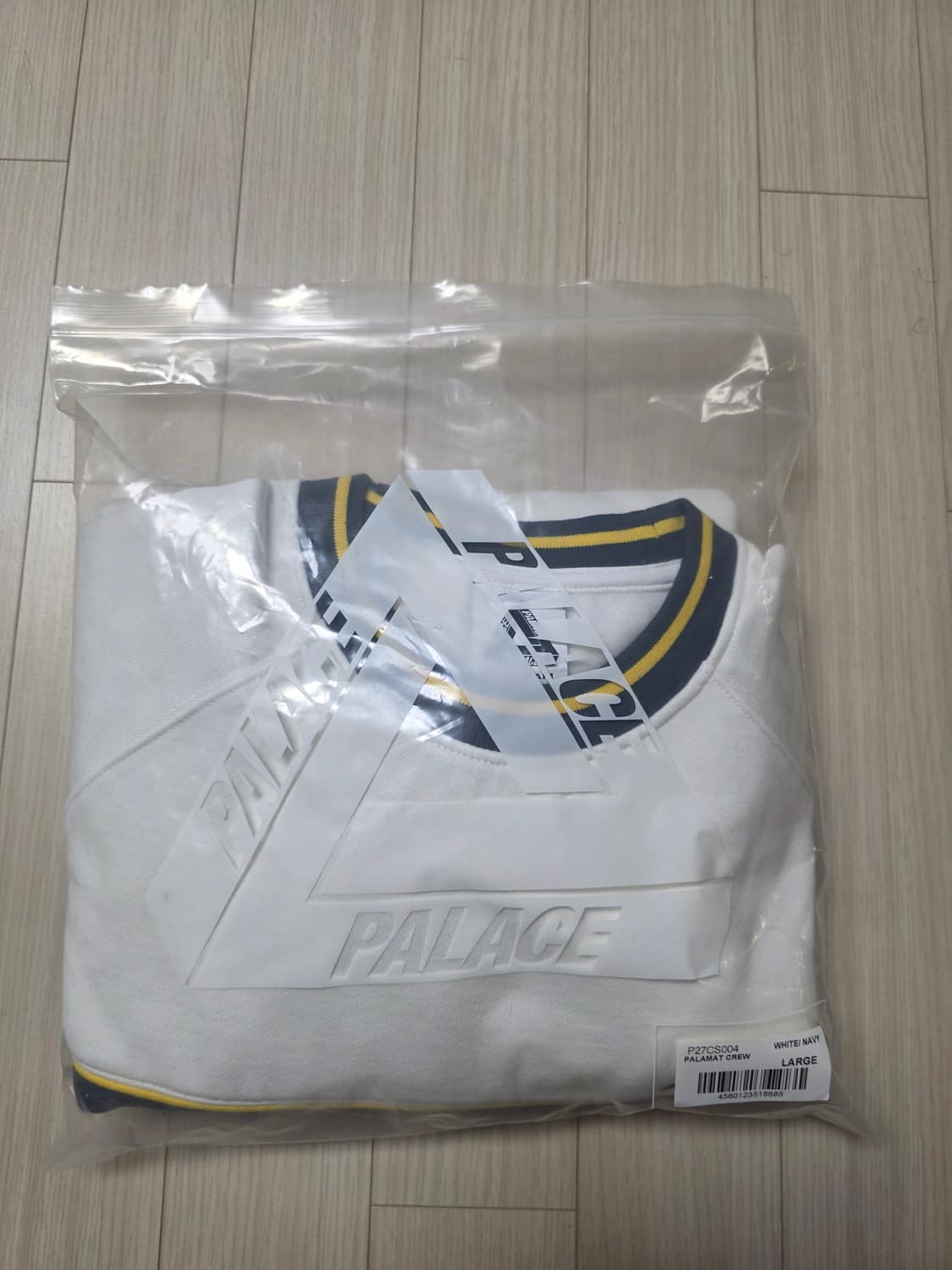 팔라스Palace Palamat Crew White Navy - 맨투맨 상품이미지2