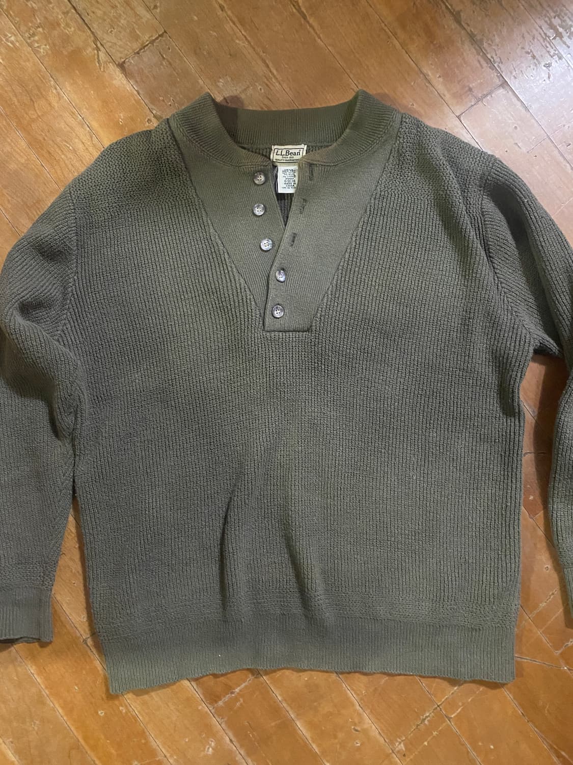 L.L.Bean 미군 밀리터리 남성용 니트 M (105) 상품이미지1