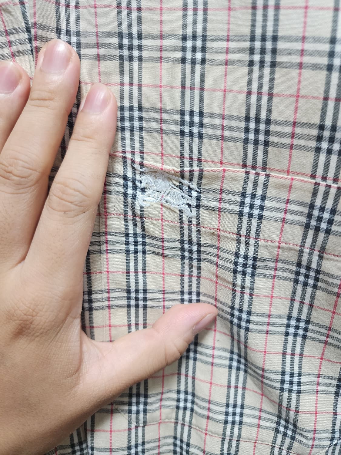 버버리 노바체크 빈티지 셔츠 상품이미지3