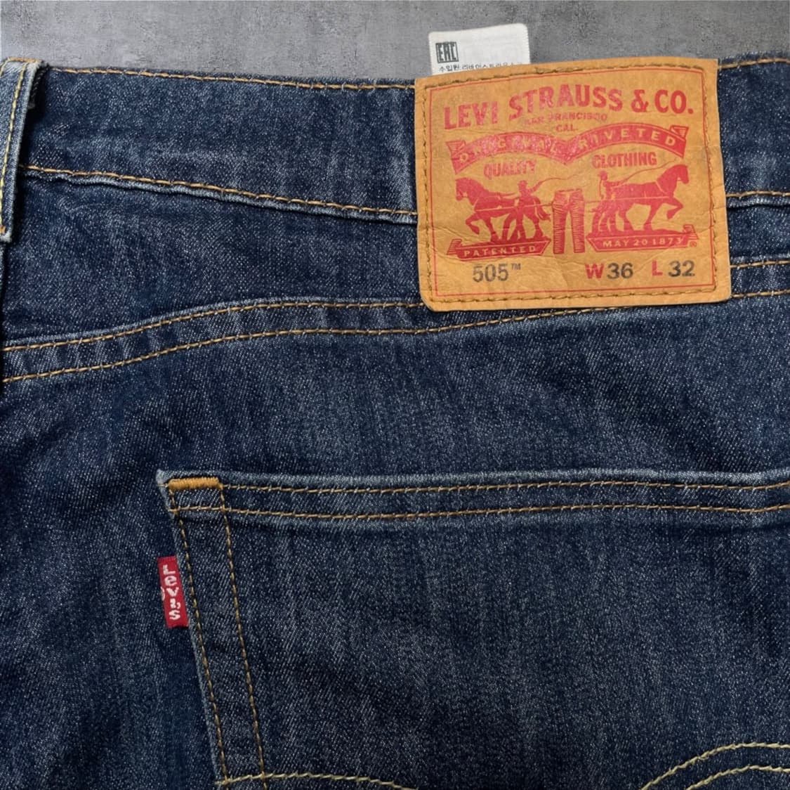 리바이스 Levi's 505 레귤러 쿨 데님팬츠 W36 L32 상품이미지7