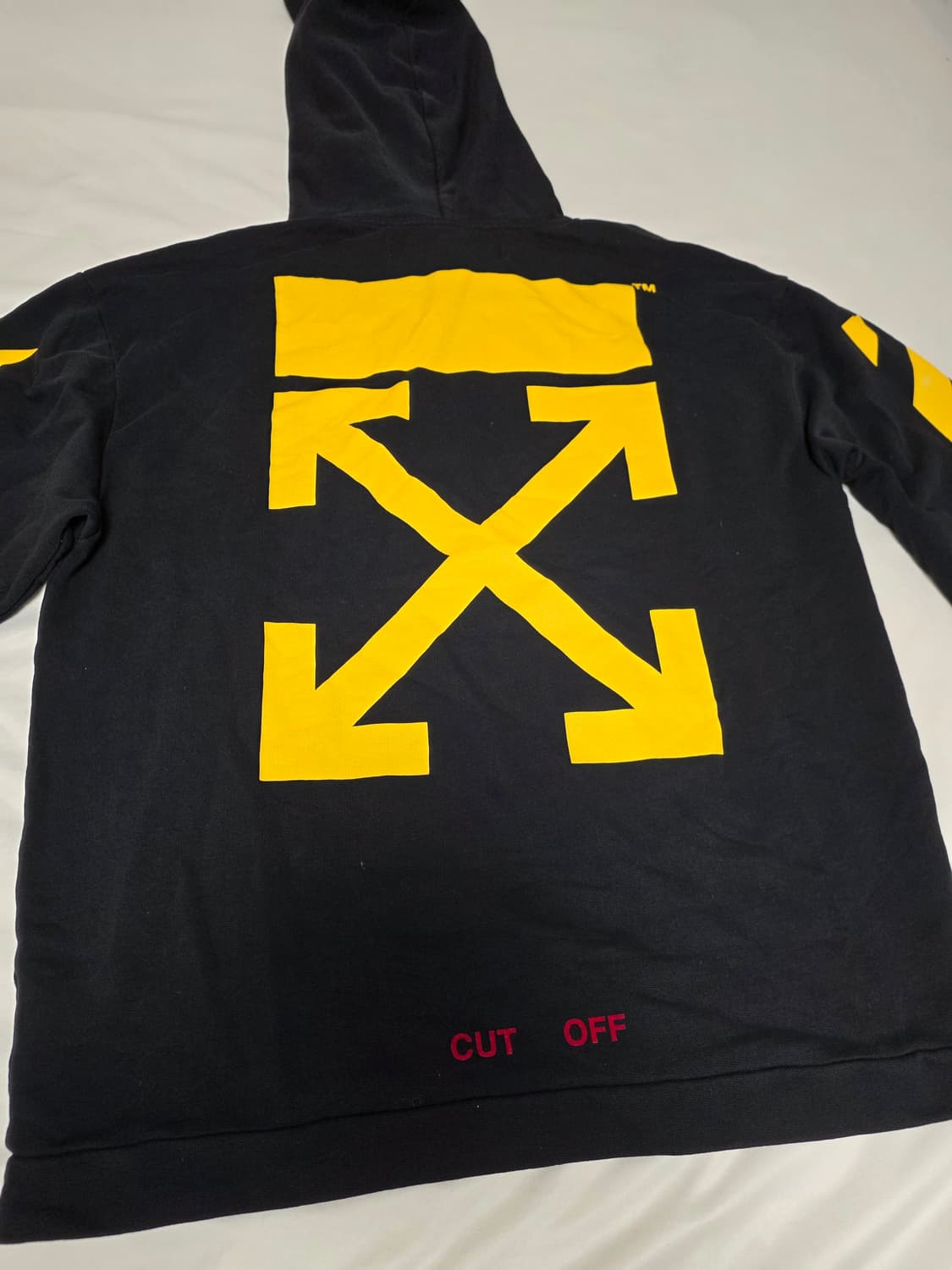 오프화이트 카라바지오 디아그 애로우 오버 후드 S 가단 62cm 상품이미지5