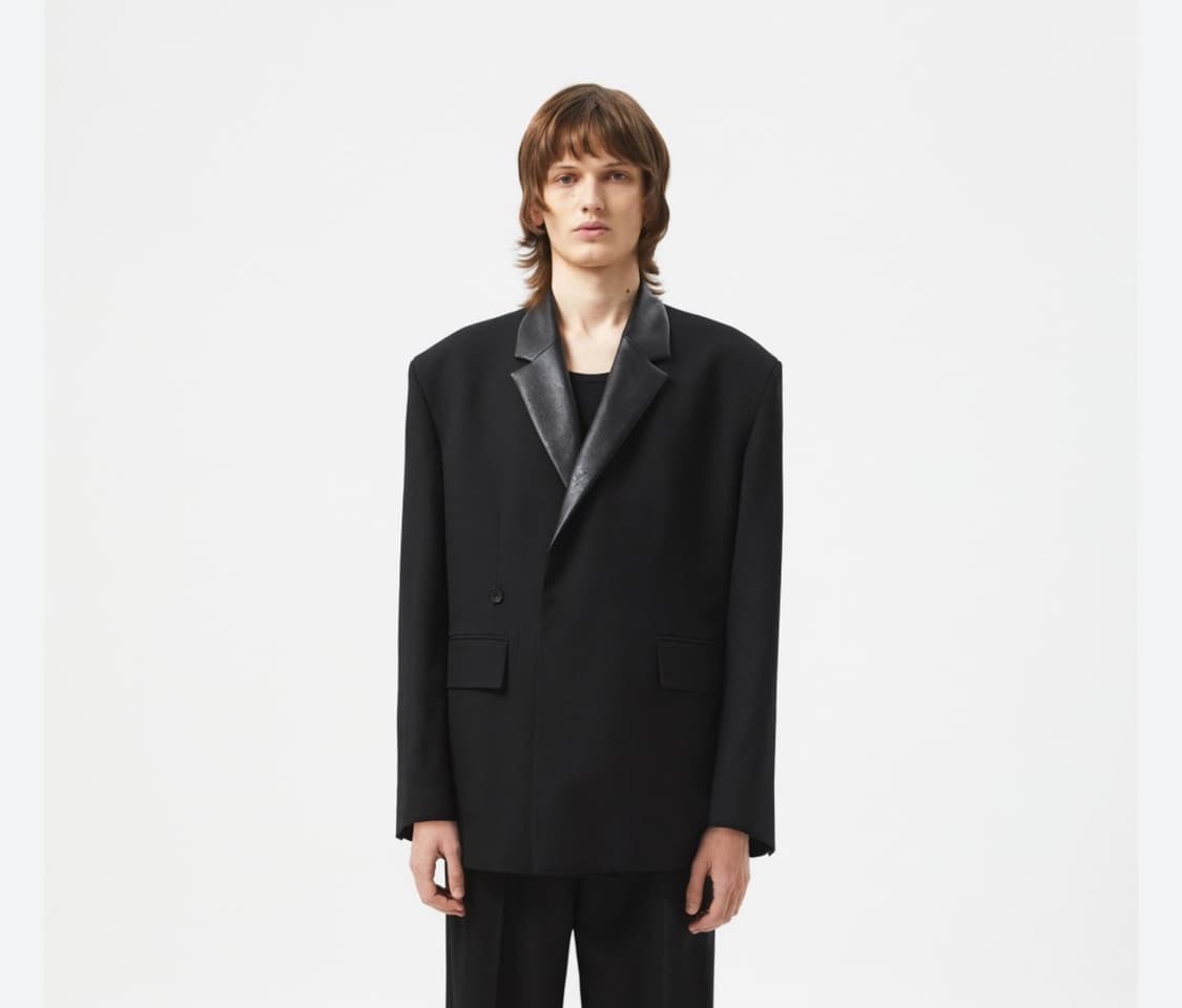 타일레 스모킹 블레이저 레더카라 상품이미지1